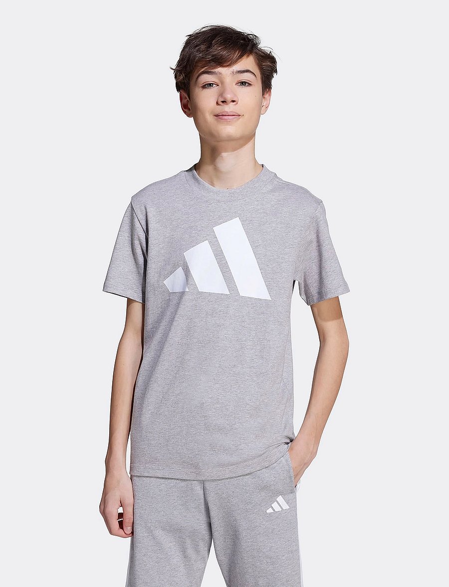 adidas Sportswear - J BL TEE 160 - sportoberteile - mgreyh/white - 0
