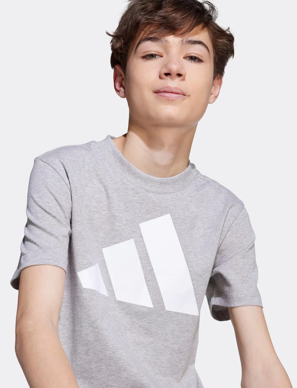 adidas Sportswear - J BL TEE 160 - kortärmade t-shirts - mgreyh/white - 2