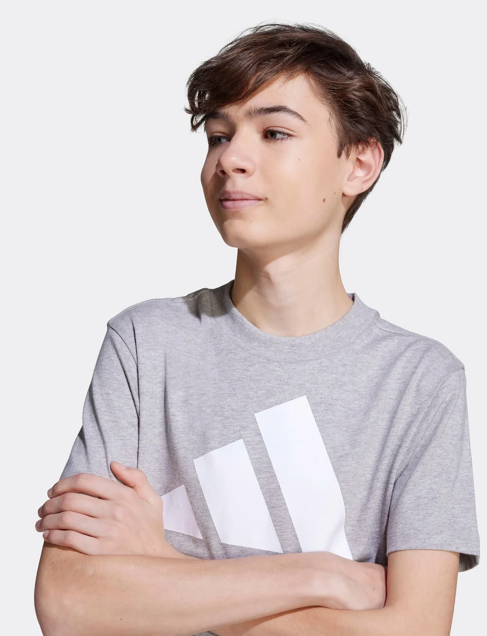 adidas Sportswear - J BL TEE 160 - kortärmade t-shirts - mgreyh/white - 5