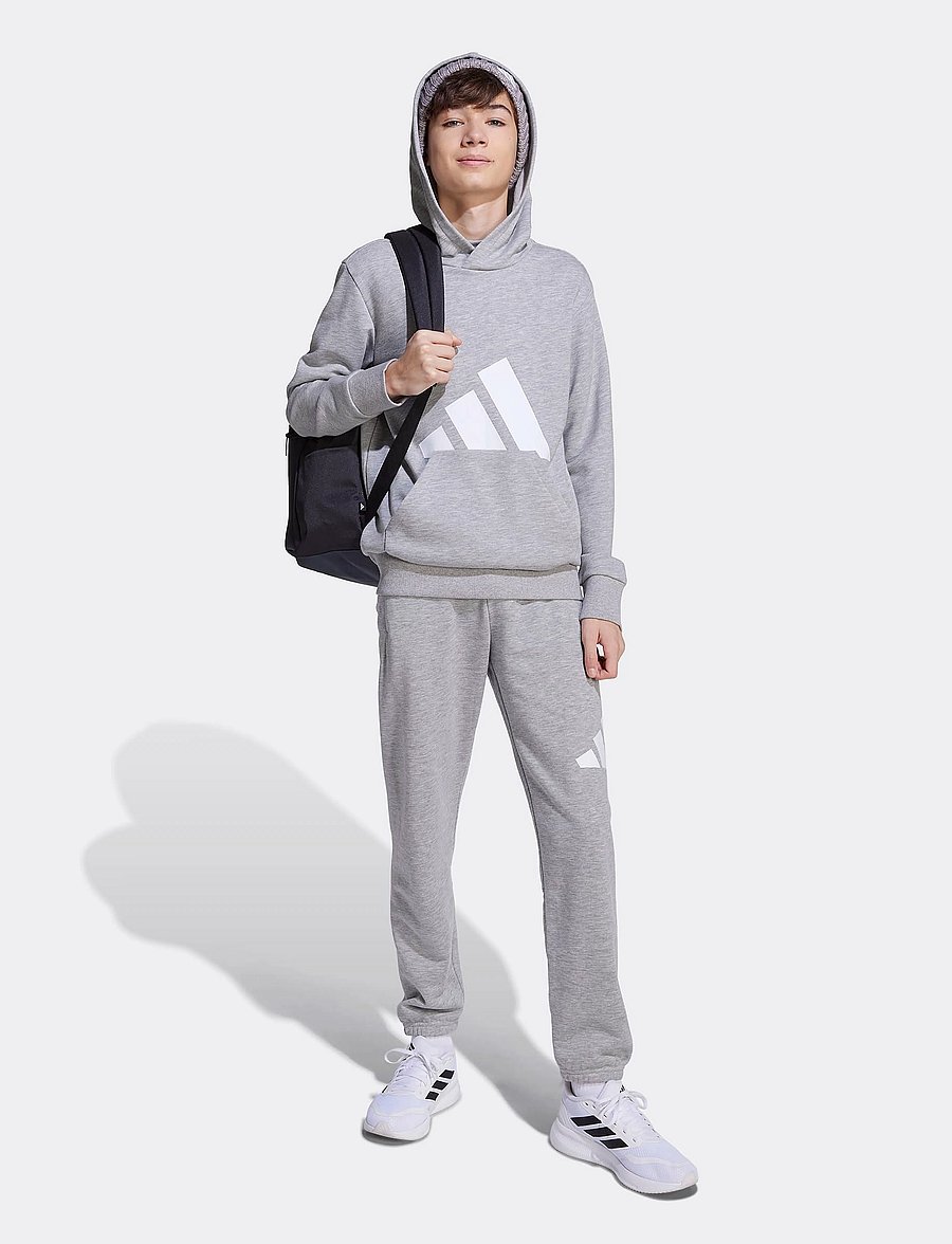 adidas Sportswear - J BL FT HD 280 - hættetrøjer - mgreyh/white - 0