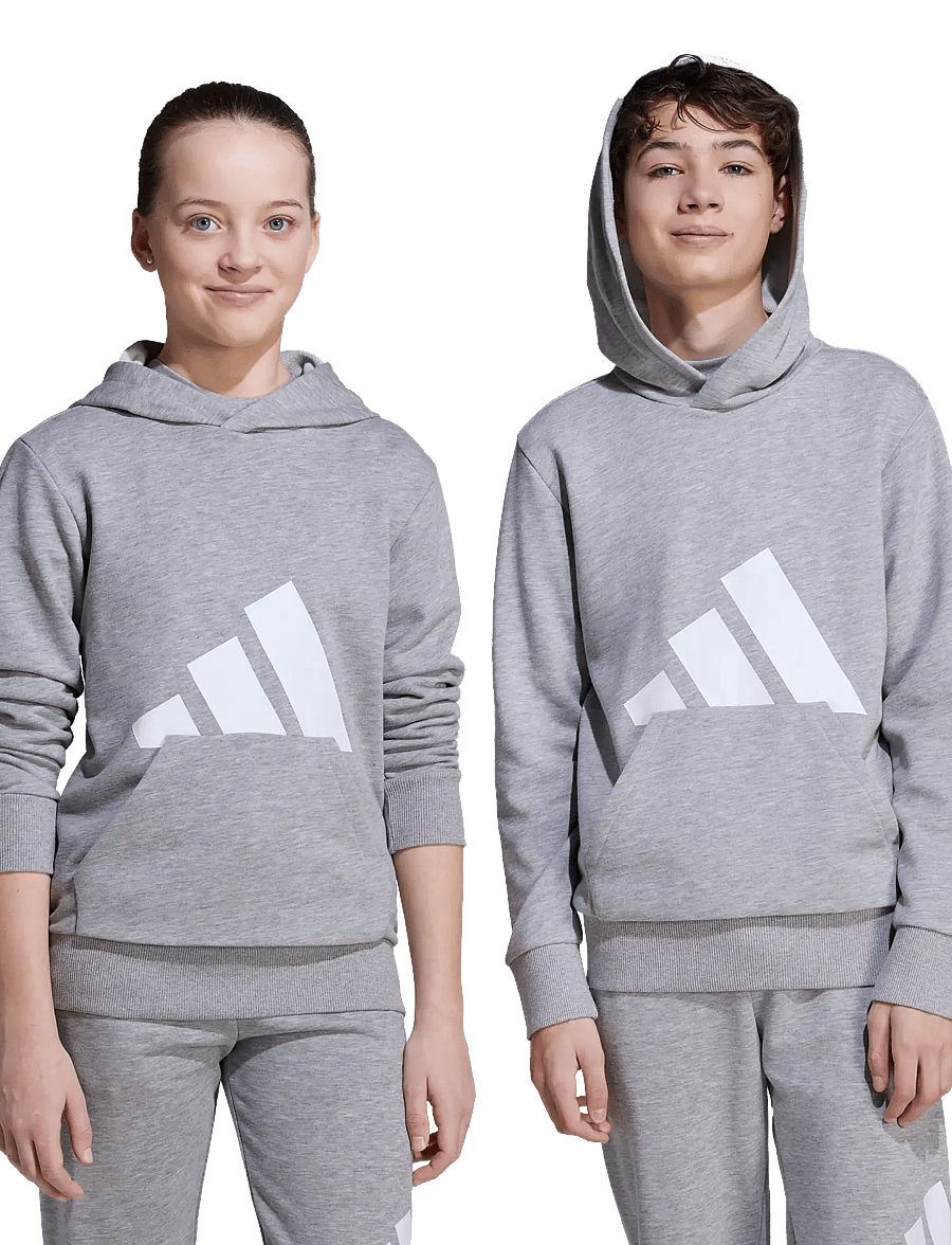 adidas Sportswear - J BL FT HD 280 - hættetrøjer - mgreyh/white - 2