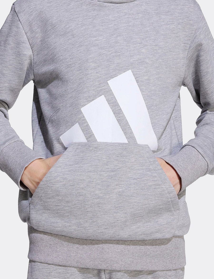 adidas Sportswear - J BL FT HD 280 - hættetrøjer - mgreyh/white - 3