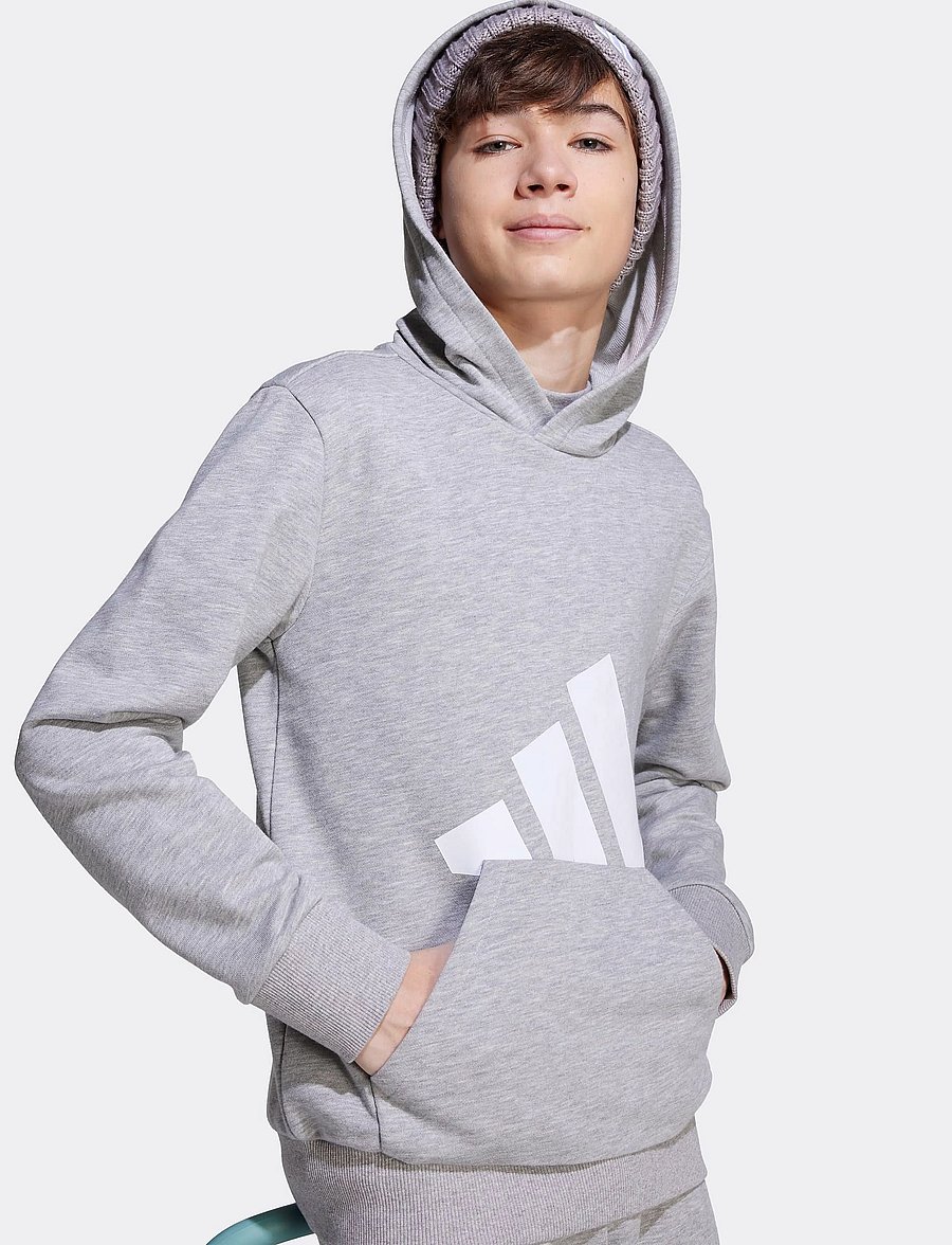adidas Sportswear - J BL FT HD 280 - hættetrøjer - mgreyh/white - 4