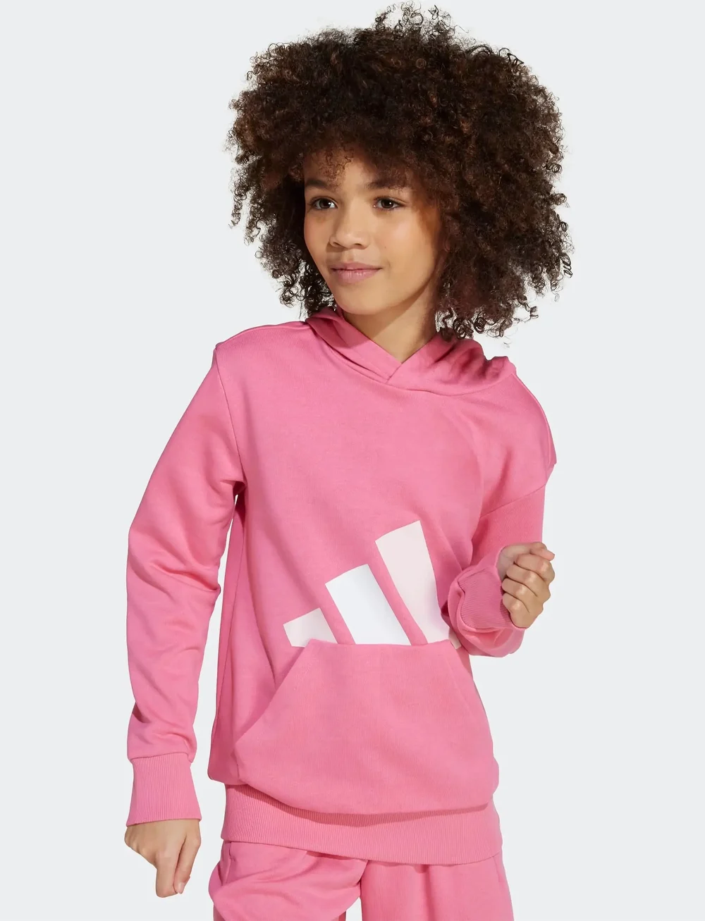 adidas Sportswear - J BL FT HD 280 - huvtröjor - pnkfus/clpink/white - 2