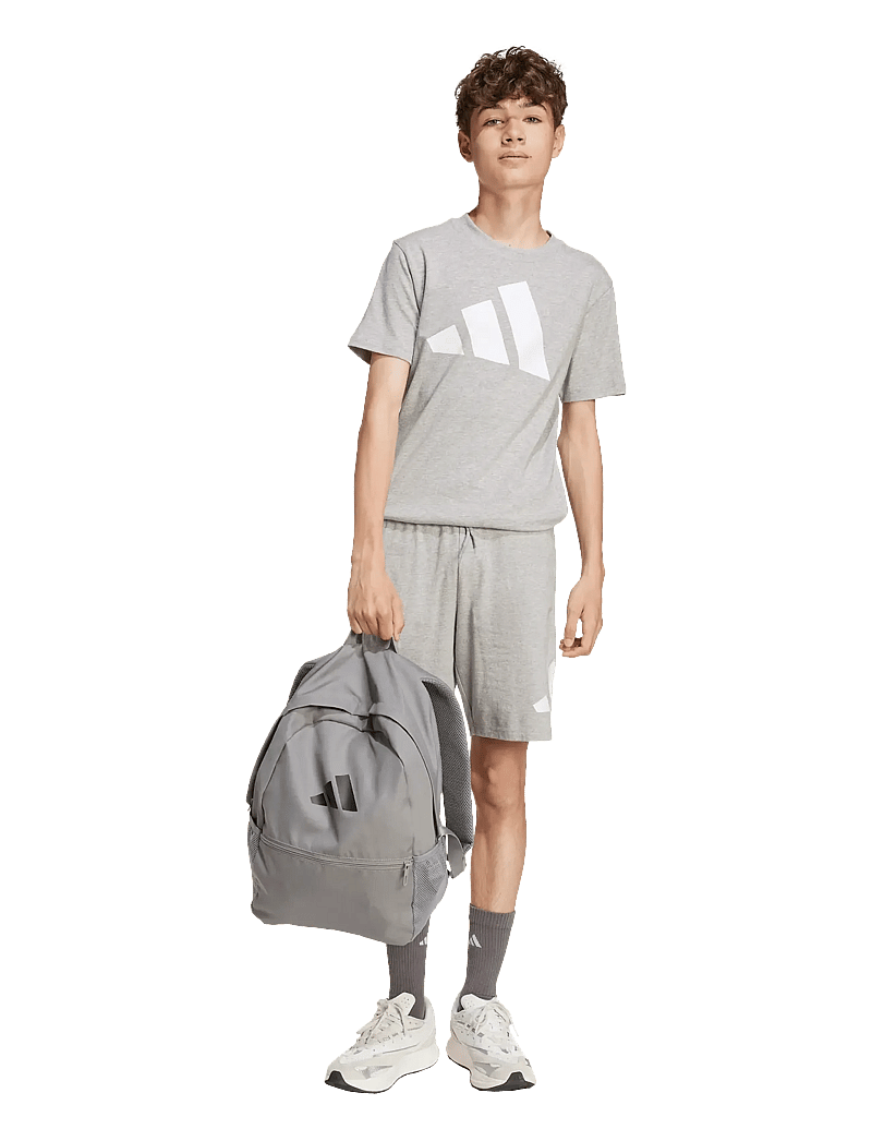 adidas Sportswear - J BL KN SH 210 - sweat shorts - mgreyh/white - 3