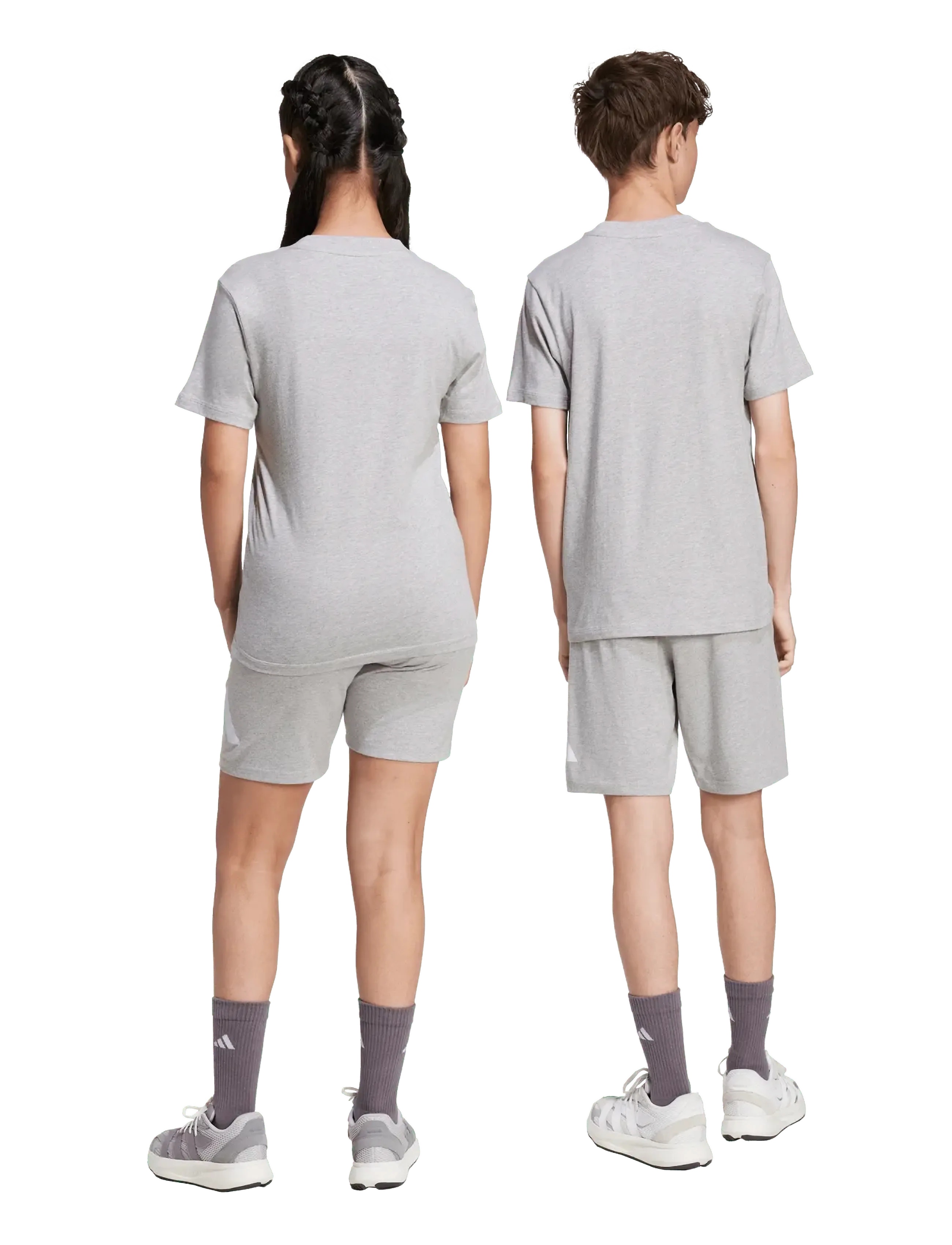 adidas Sportswear - J BL KN SH 210 - sweatshorts - mgreyh/white - 5