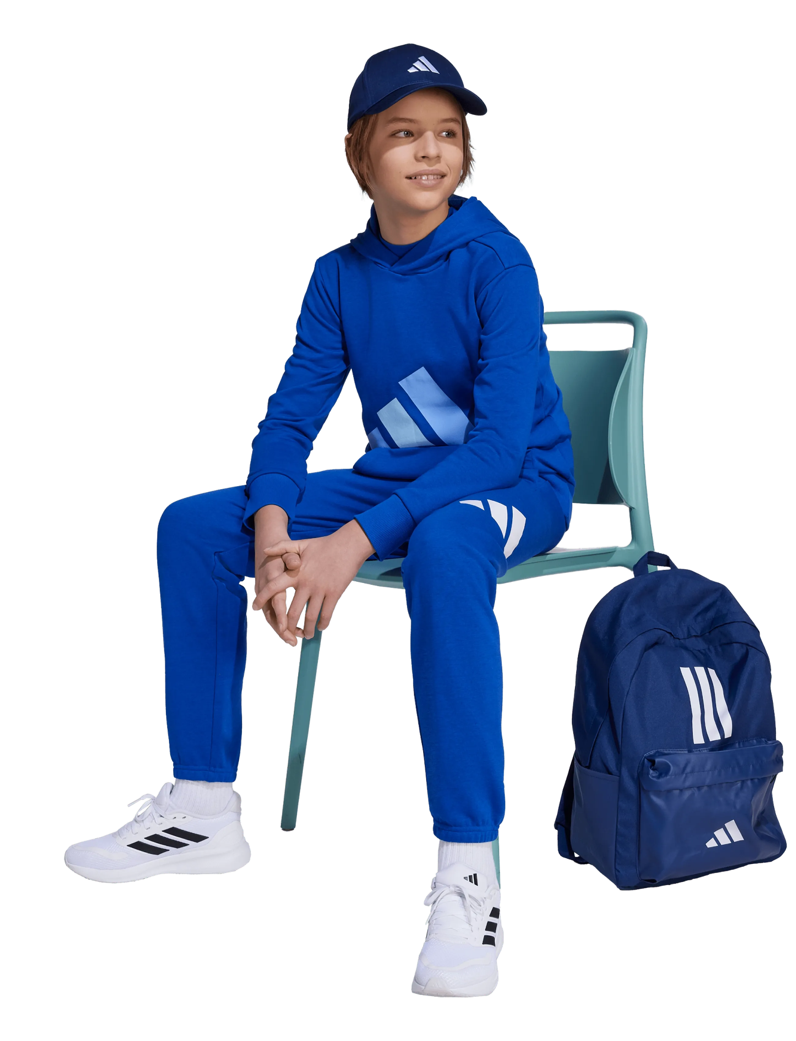 adidas Sportswear J Bl Ft Pt 280, 140, Blue, Underdele > Joggingbukser, Børn