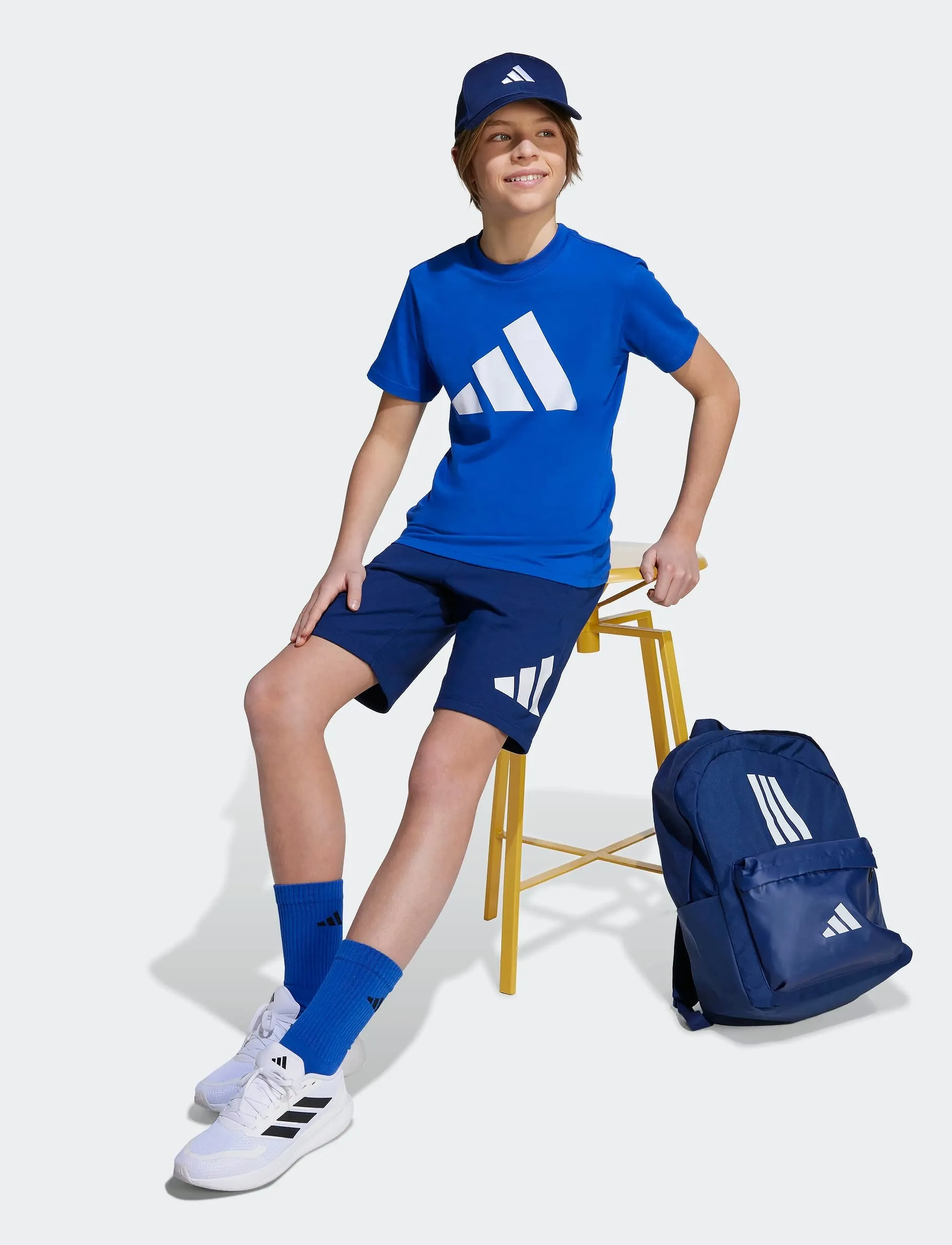 adidas Sportswear J BL T-SET - Komplekti - ROYBLU/WHITE / blue