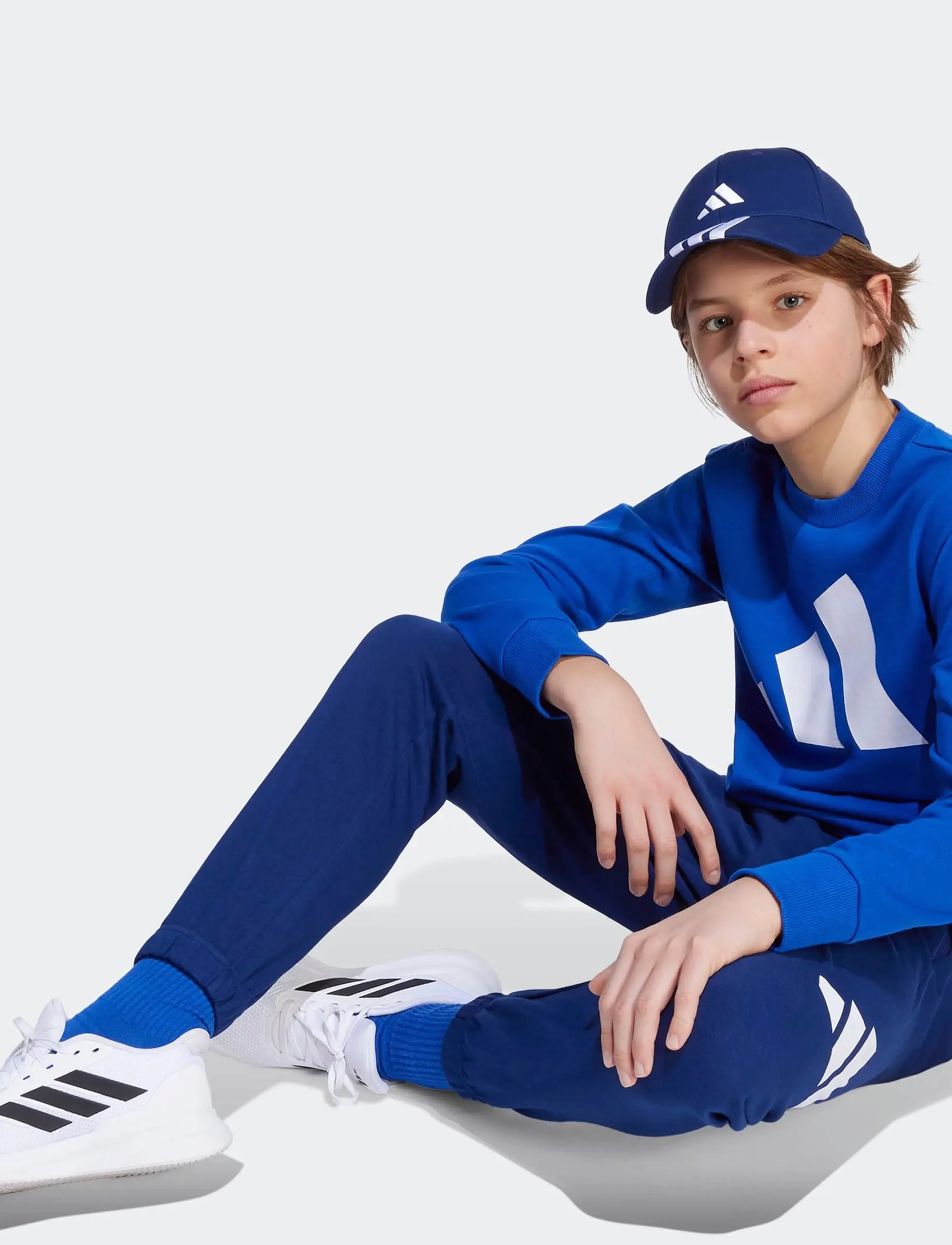 adidas Sportswear J BL FT JOG 240 - Sportanzüge - ROYBLU/WHITE / blue