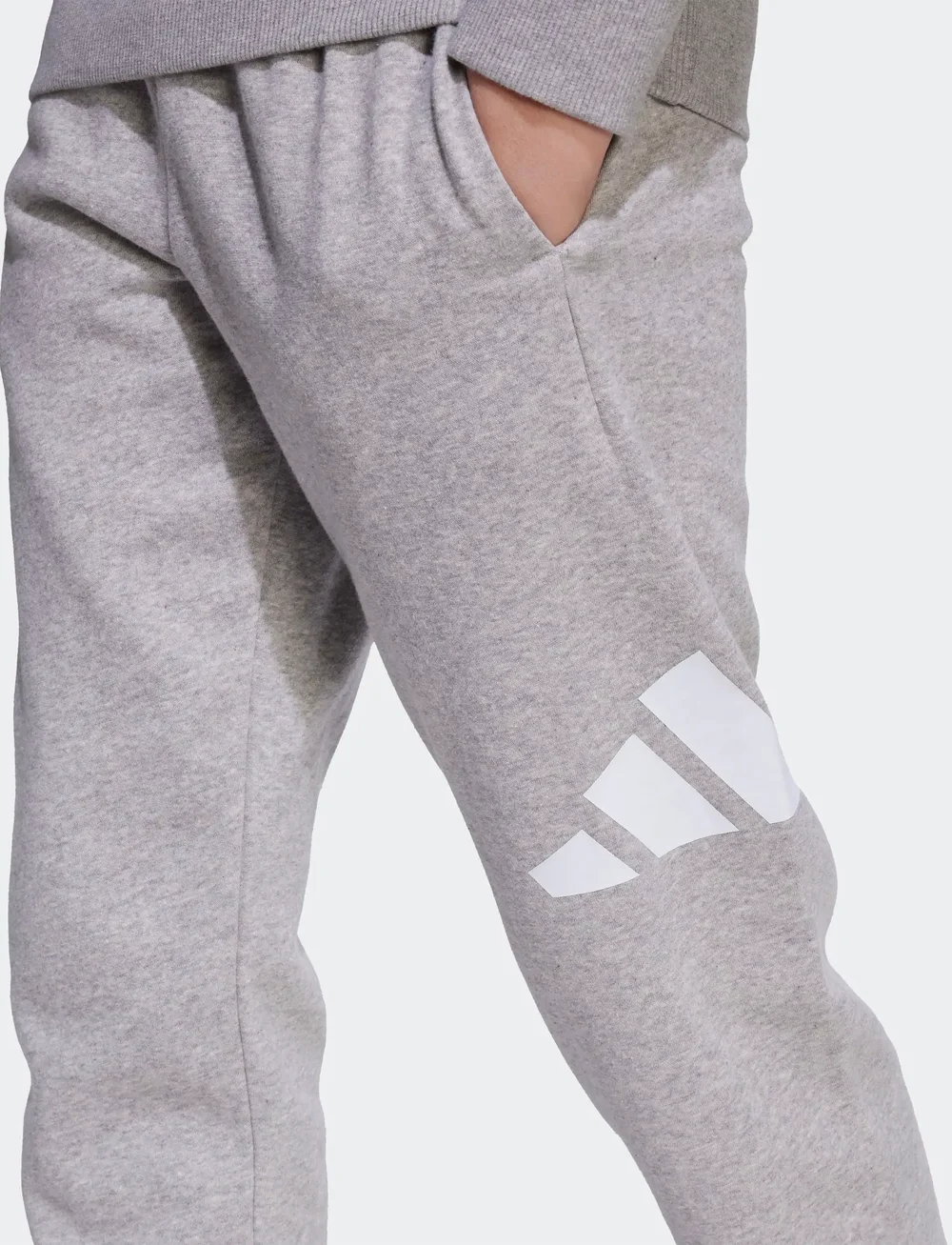 adidas Sportswear - J BL FL JOG 240 - træningsbukser - mgreyh/white - 3