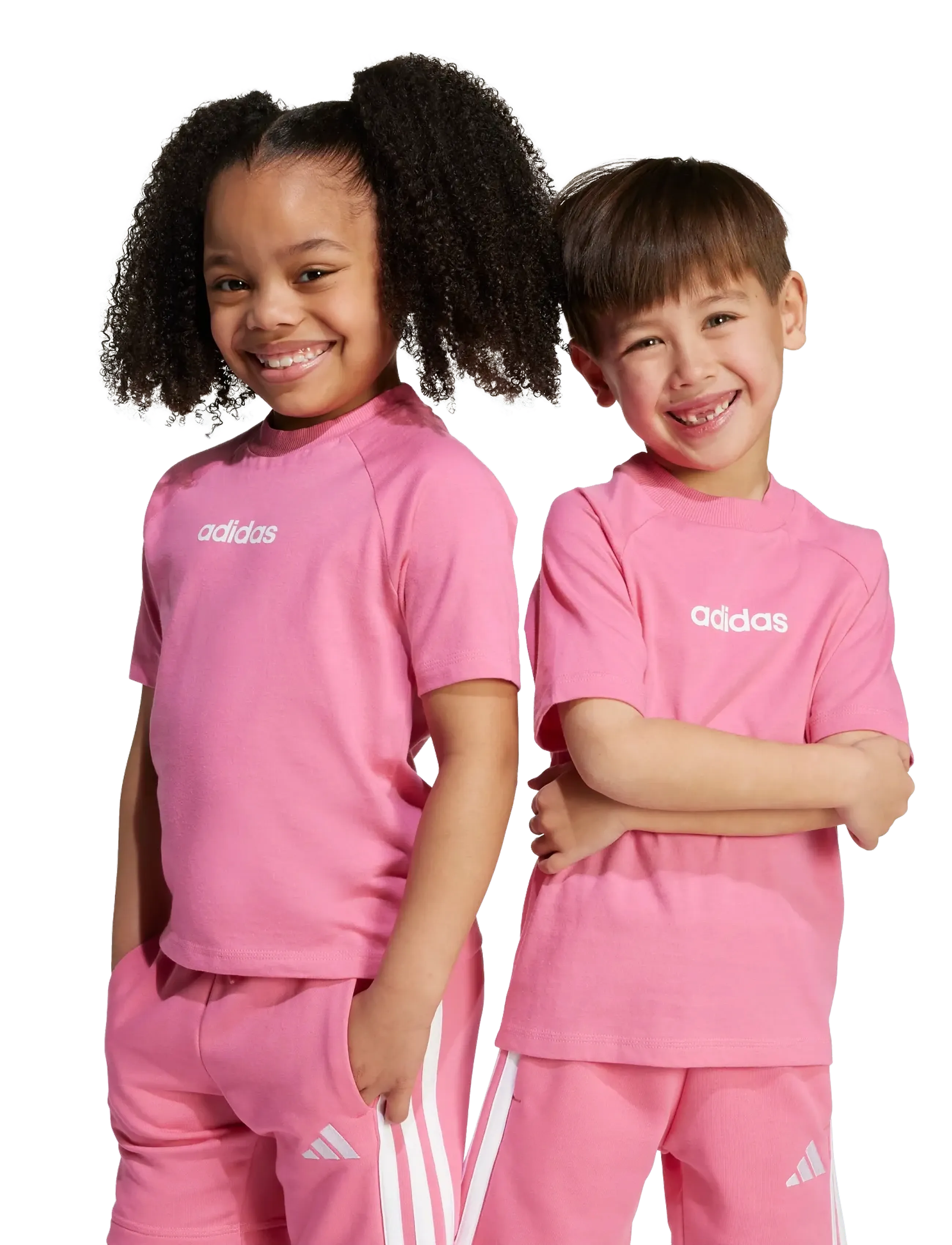adidas Sportswear - LK LIN TEE 160 - lühikeste varrukatega t-särgid - pnkfus/white - 2