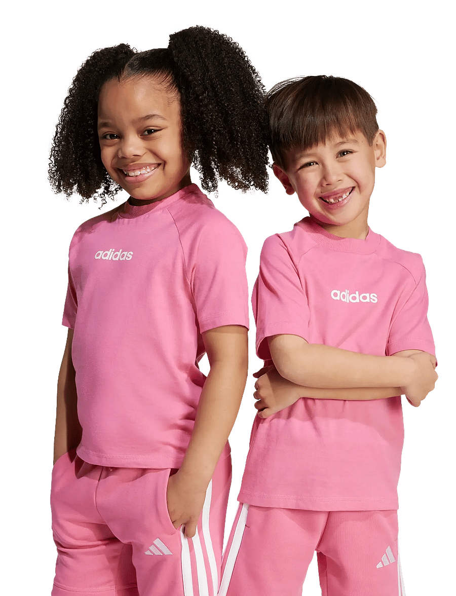 adidas Sportswear - LK LIN TEE 160 - lühikeste varrukatega t-särgid - pnkfus/white - 2