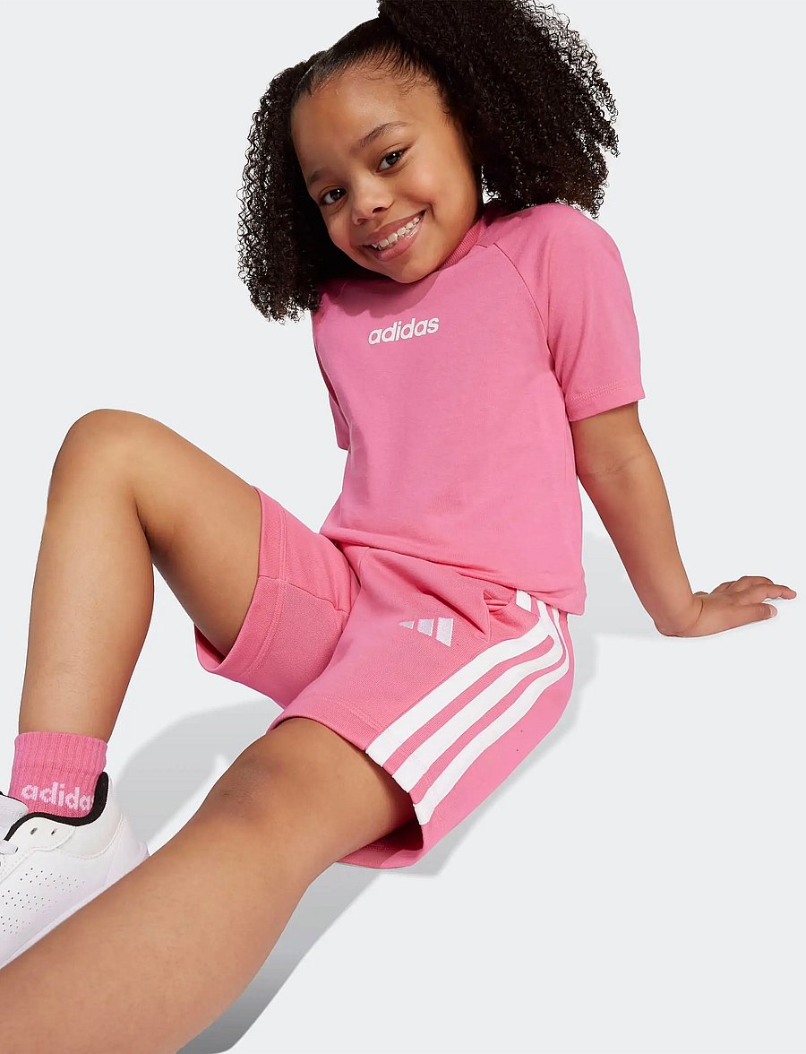adidas Sportswear - LK LIN TEE 160 - kurzärmelig - pnkfus/white - 2