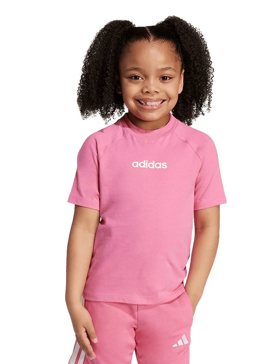 adidas Sportswear - LK LIN TEE 160 - lühikeste varrukatega t-särgid - pnkfus/white - 4