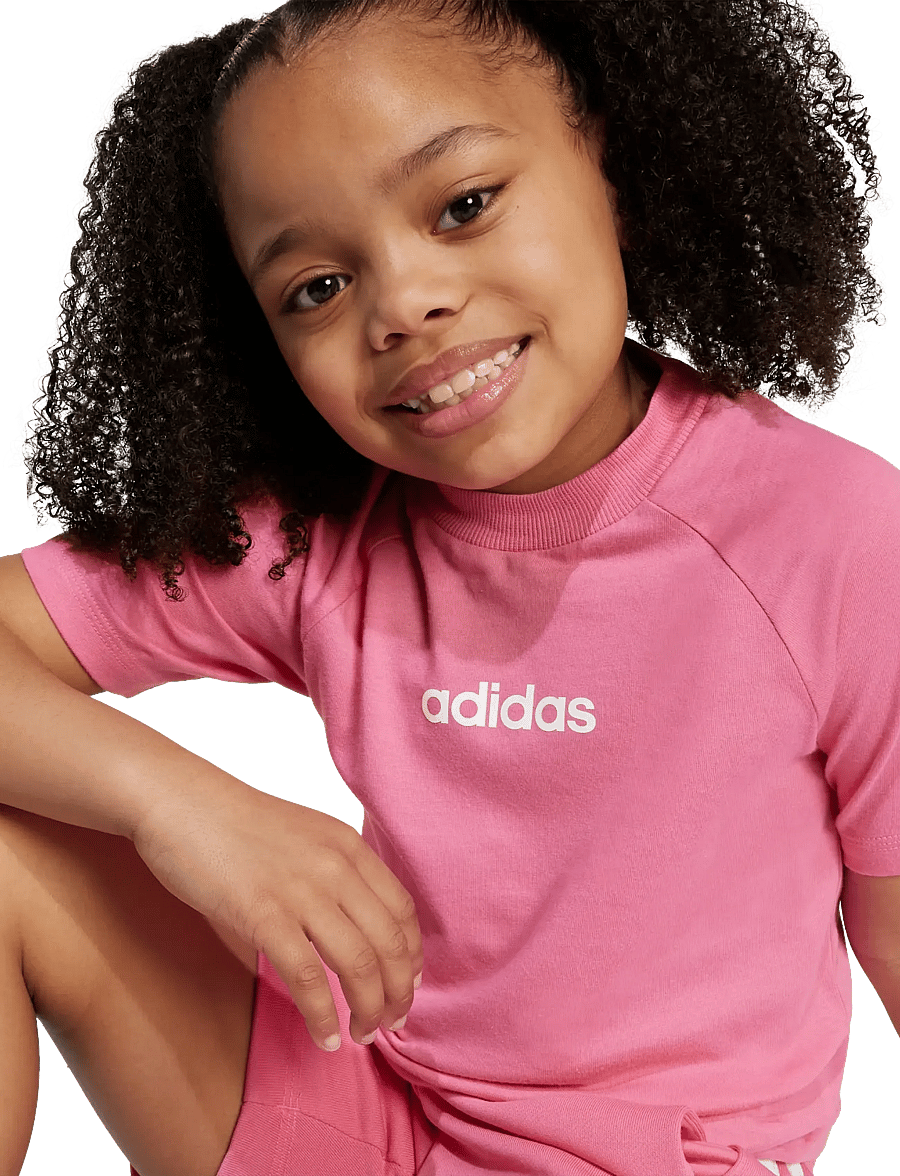 adidas Sportswear - LK LIN TEE 160 - lühikeste varrukatega t-särgid - pnkfus/white - 5