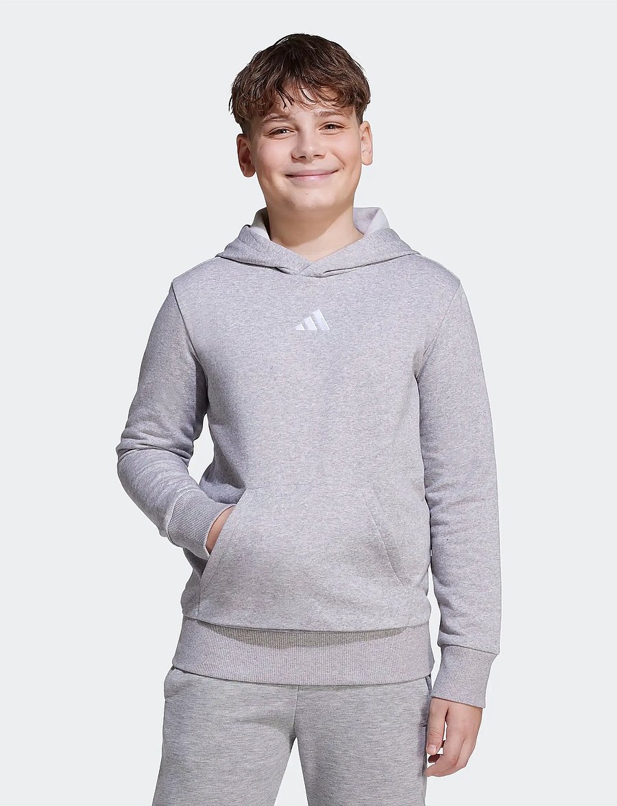 adidas Sportswear - J SL FL HD 225 - huvtröjor - mgreyh/white - 3