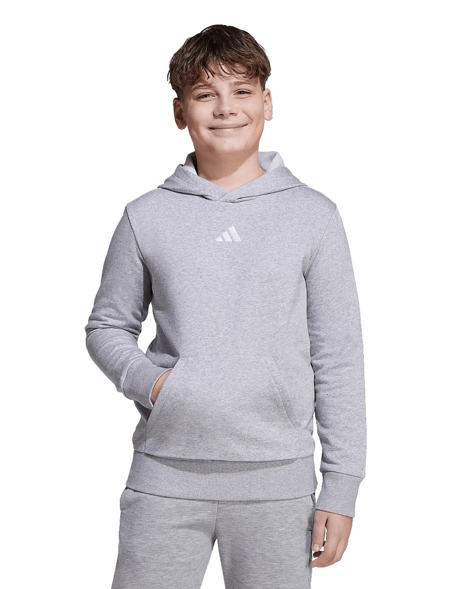 adidas Sportswear - J SL FL HD 225 - huvtröjor - mgreyh/white - 4