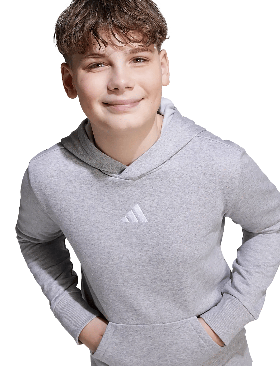adidas Sportswear - J SL FL HD 225 - huvtröjor - mgreyh/white - 5