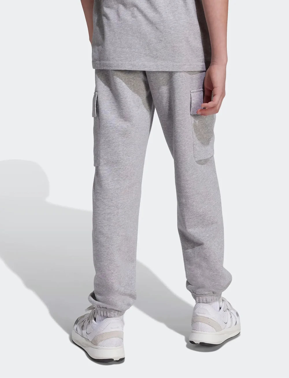 adidas Sportswear - J SL FT C PT - dressipüksid - mgreyh/white - 2