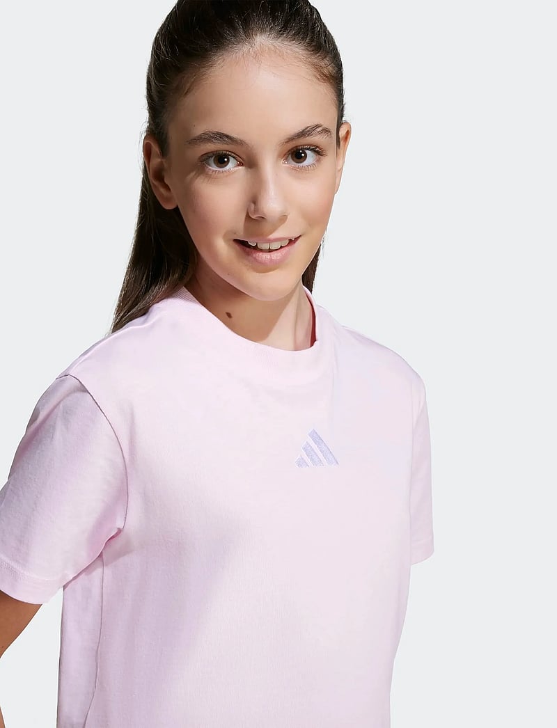 adidas Sportswear - J SL TEE 160 - kurzärmelig - clpink/white - 2