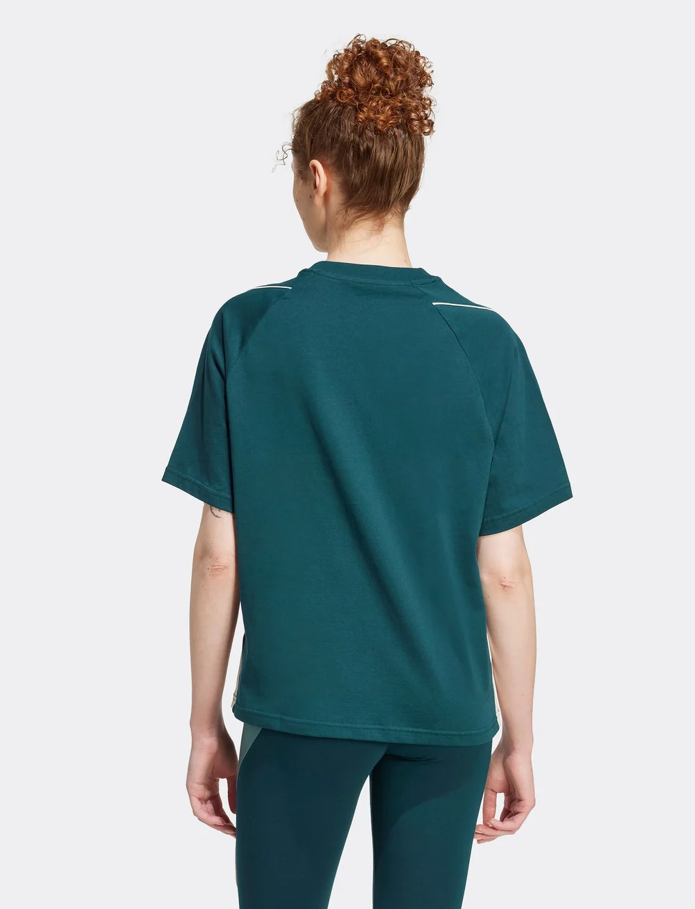 adidas Sportswear - W STADIUM TEE - t-shirts - aurivy/owhite - 4