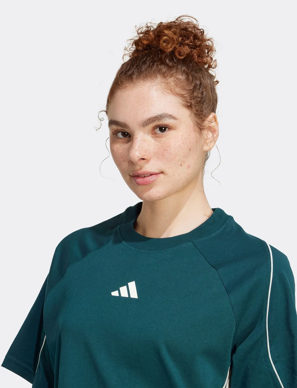 adidas Sportswear - W STADIUM TEE - t-shirts - aurivy/owhite - 5