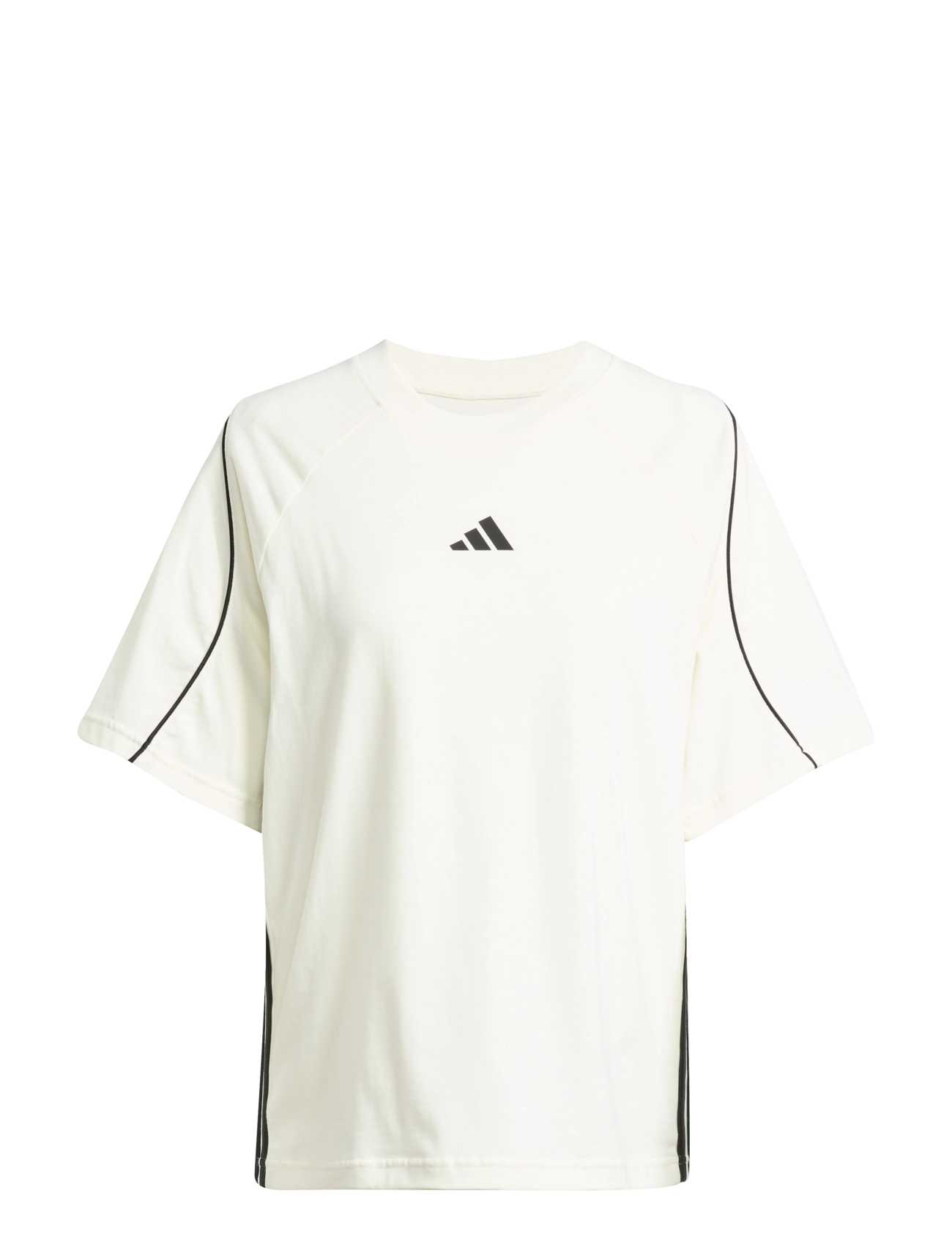 adidas Sportswear W STADIUM TEE - Kleidung - OWHITE/BLACK / white