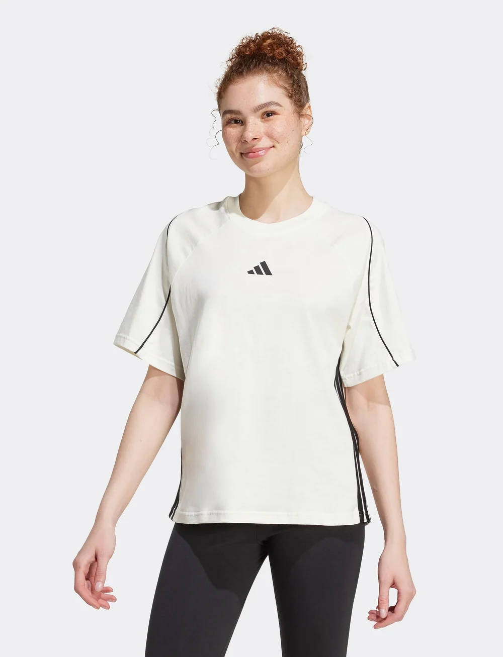 adidas Sportswear - W STADIUM TEE - t-särgid - owhite/black - 4