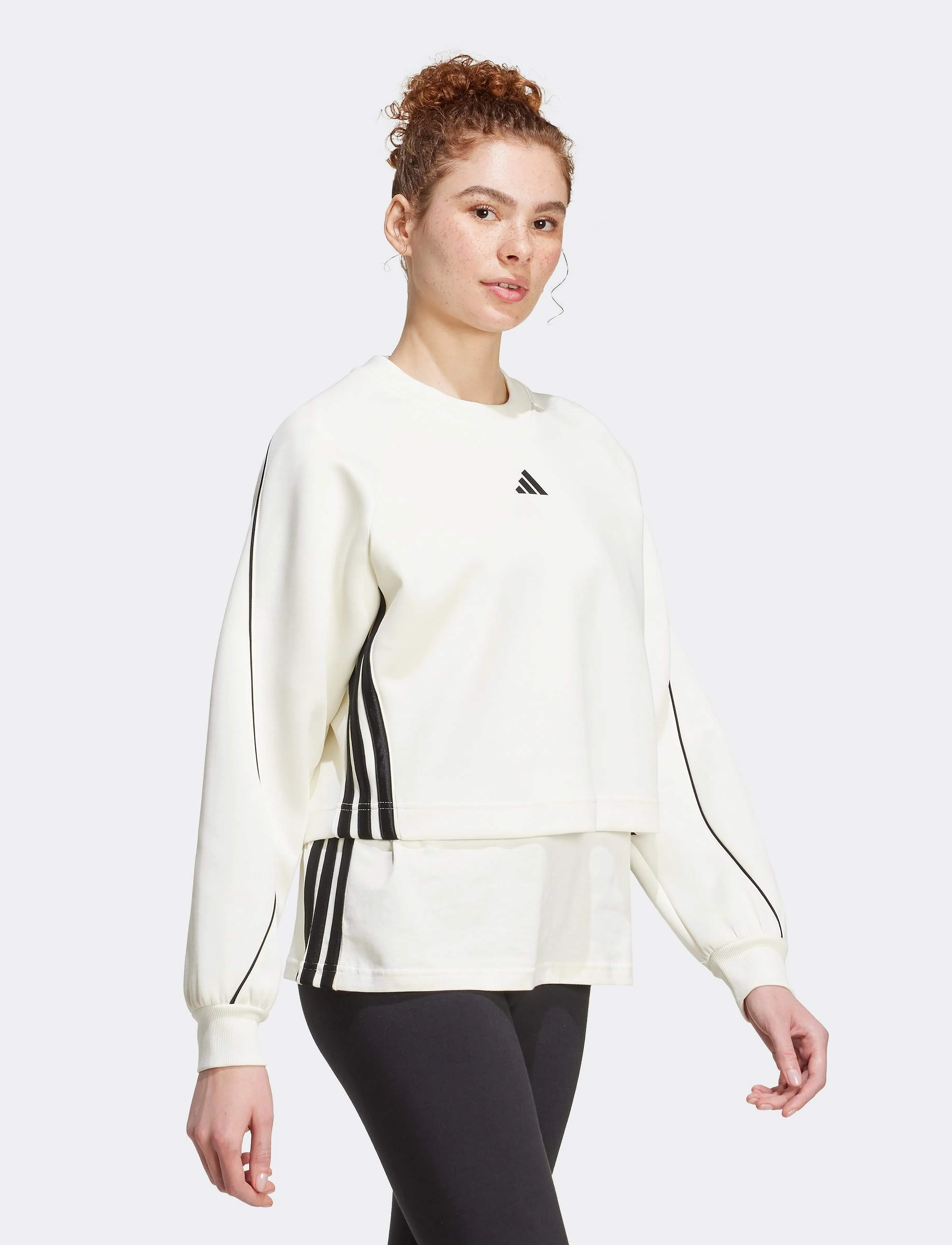 adidas Sportswear - W STADIUM SWT - džemperiai - owhite/black - 0