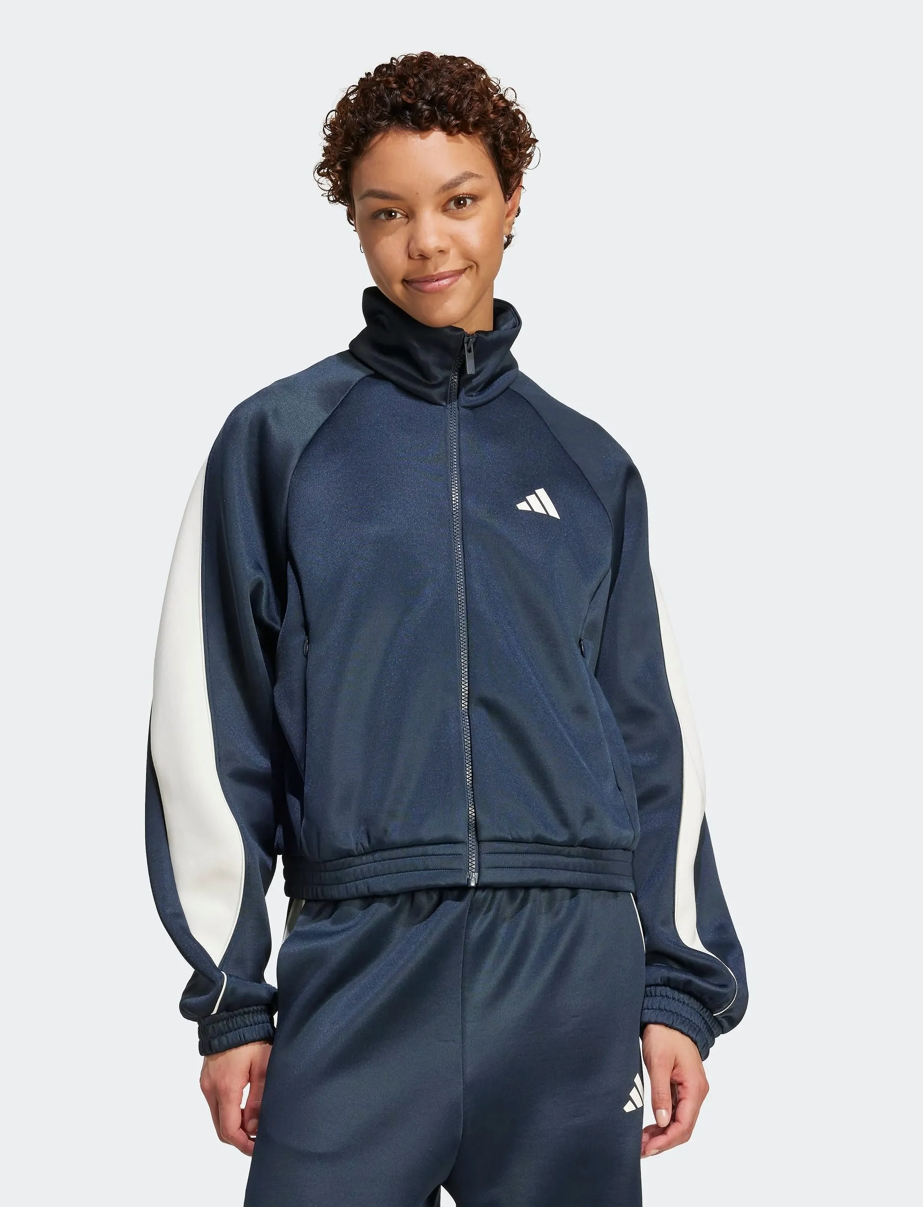 adidas Sportswear - W STADIUM TT - sportsjakker - aurink/owhite - 5