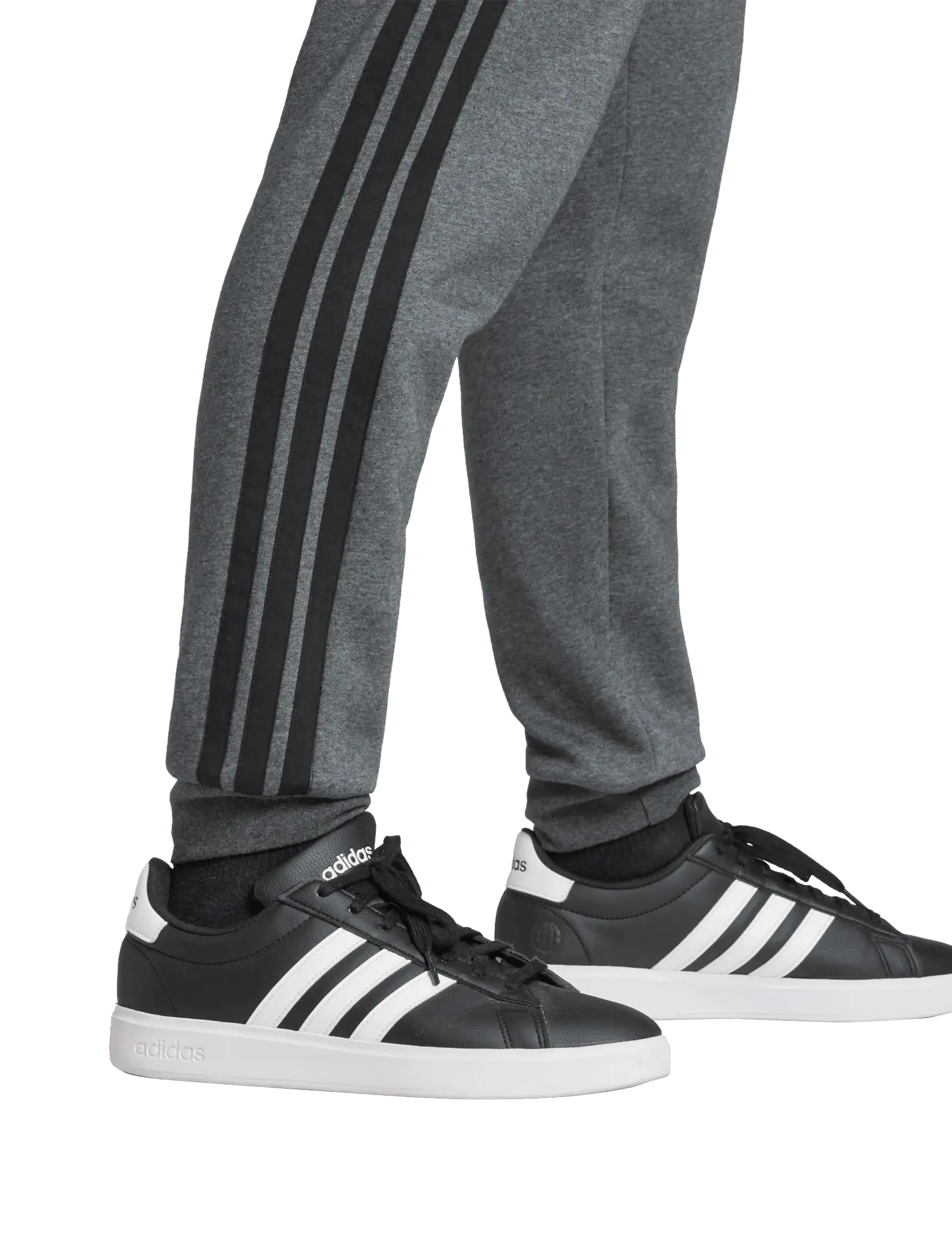 adidas Sportswear - M 3S FL TC PT - training pants - dgreyh/black - 4