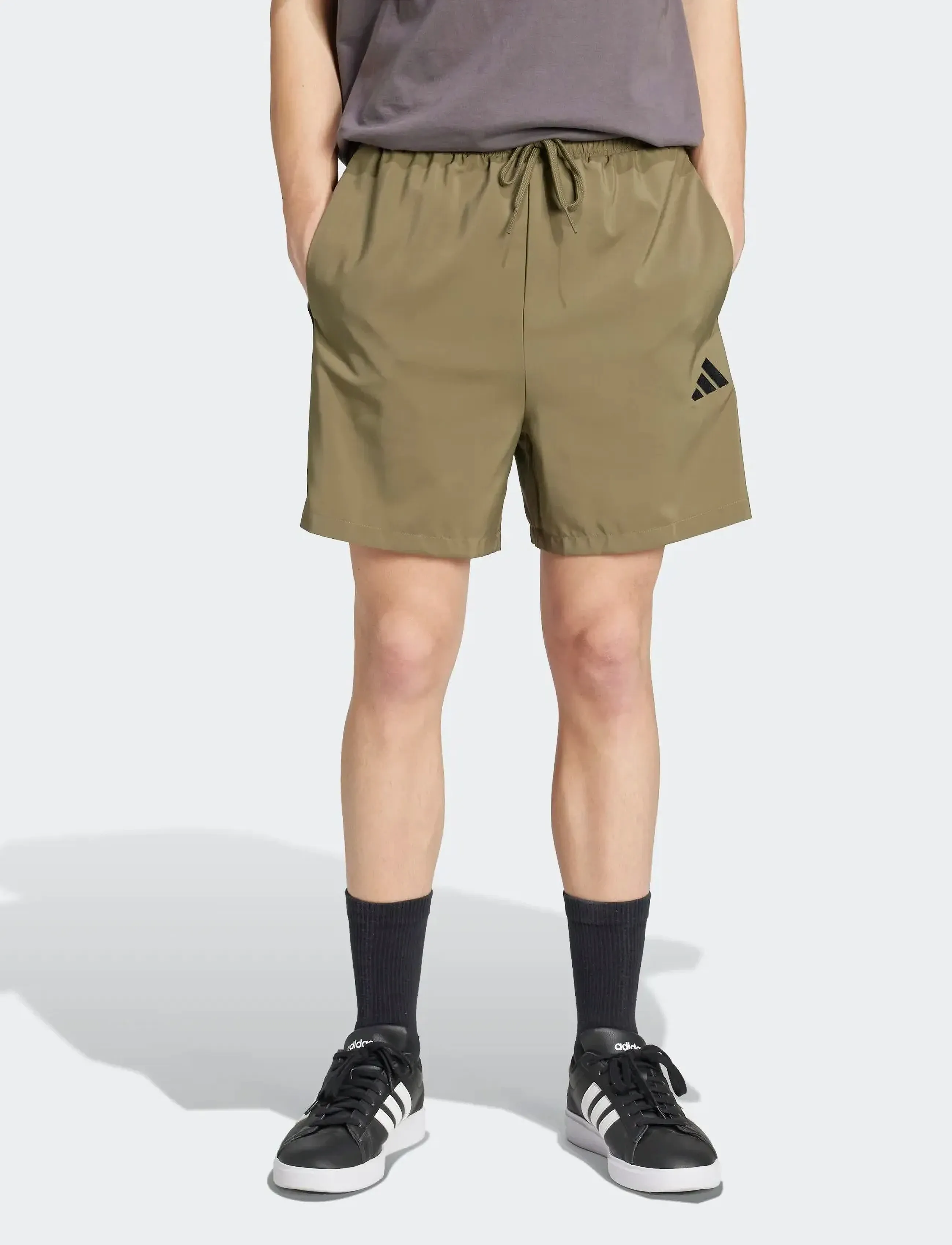 adidas Sportswear - M 3S CHELSEA B - shorts - olistr/black - 0