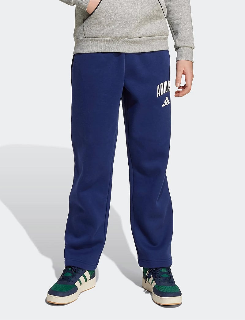 adidas Sportswear - J CLGT FL PNT - träningsbyxor - dkblue/white - 0