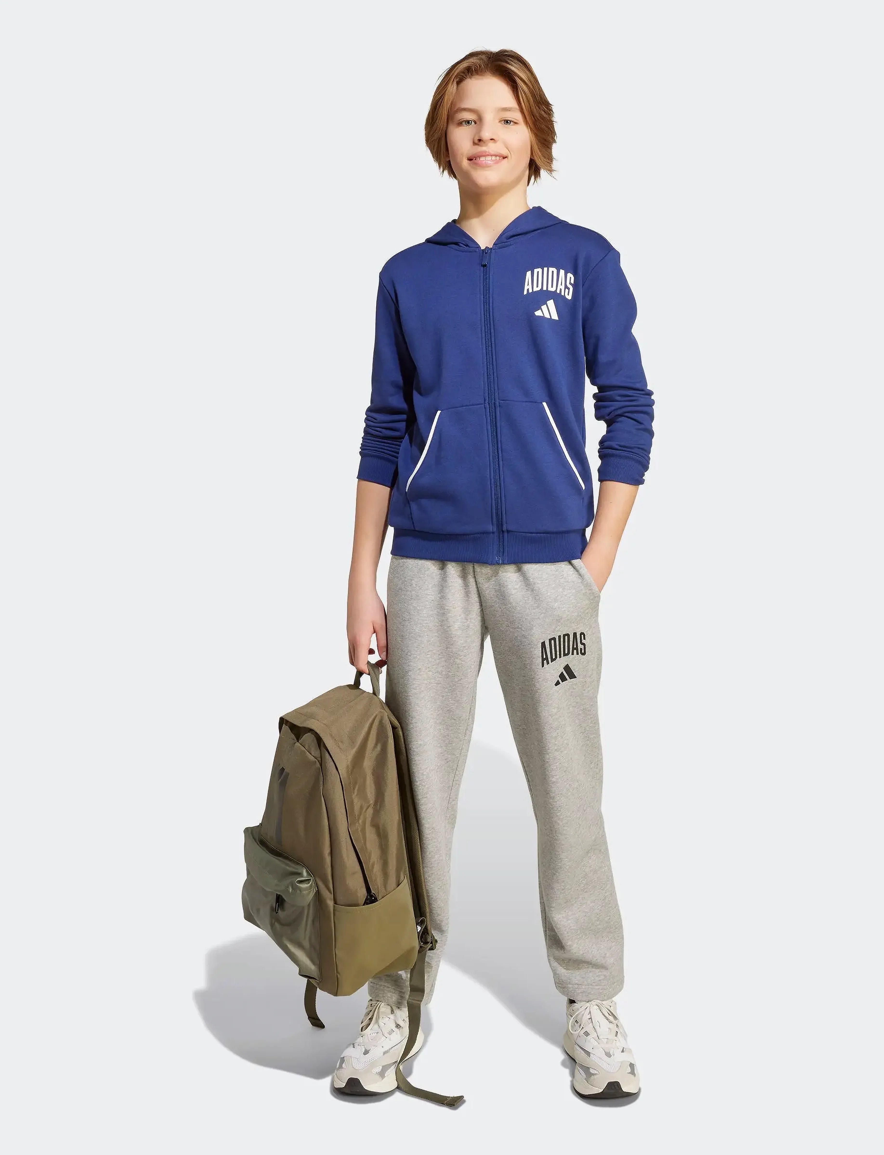 adidas Sportswear J CLGT FT FZ - Överdelar - DKBLUE/WHITE / blue