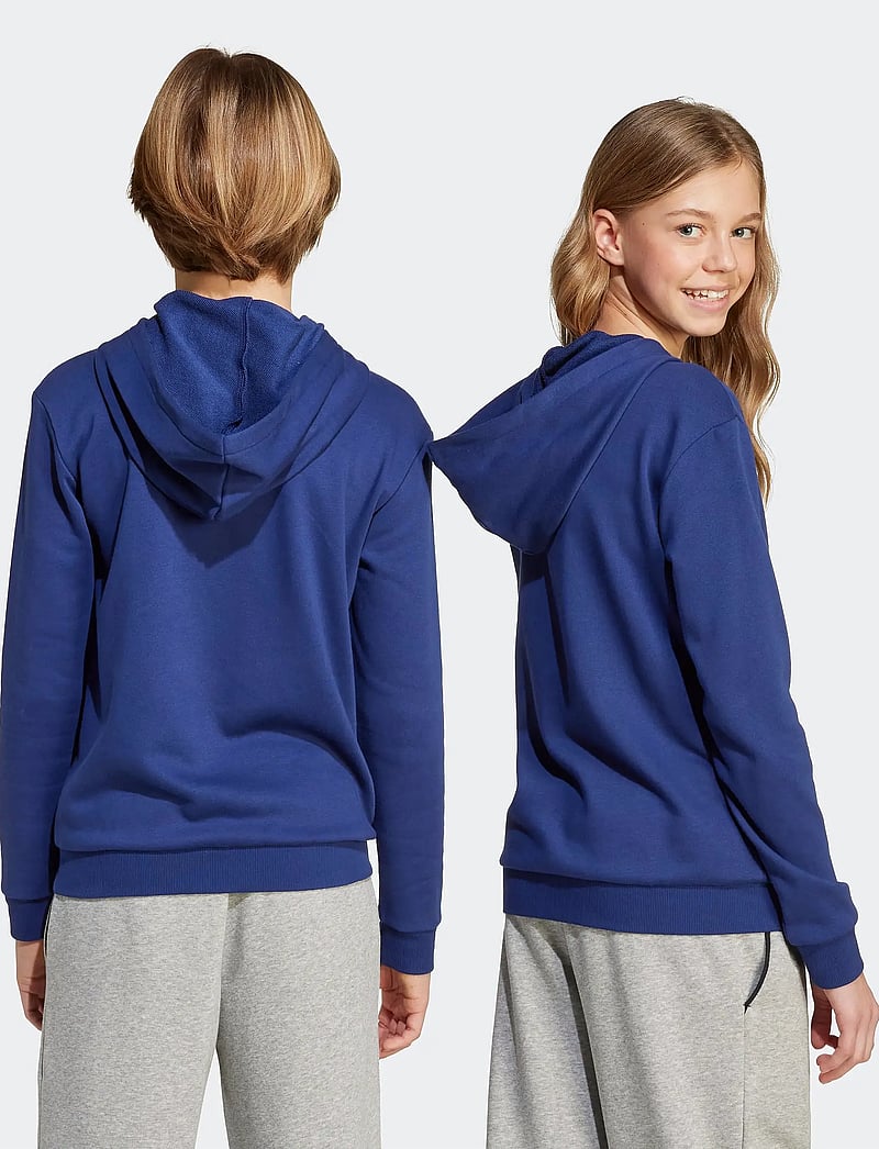 adidas Sportswear - J CLGT FT FZ - huvtröjor - dkblue/white - 2