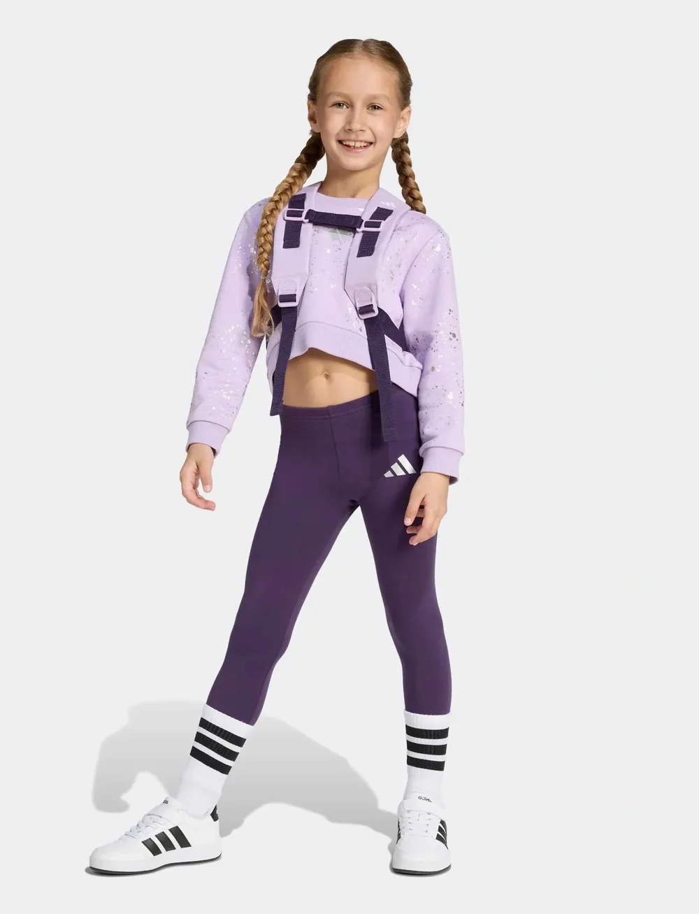 adidas Sportswear - LG GLAM SET - trainingsanzug - powplu/silvmt - 0