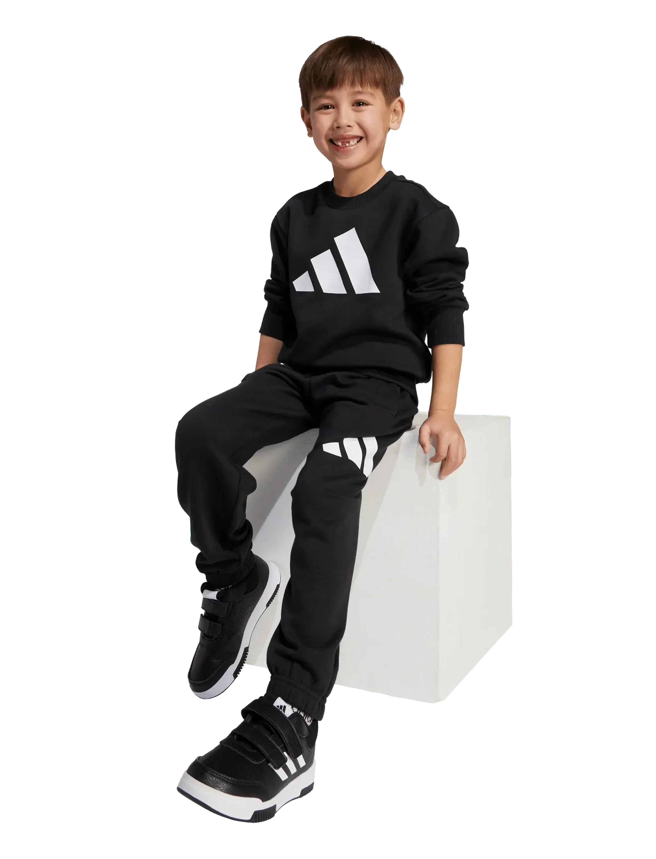 adidas Sportswear - LK BL FL JOG - joggingset & tvådelade set - black/white - 0
