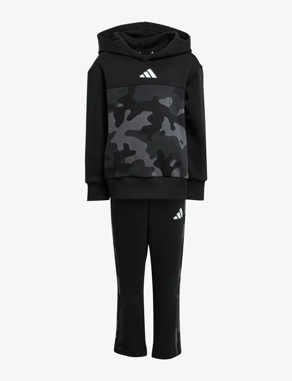 adidas Sportswear - LK CAMO FL SET - trainingsanzug - black/white - 1