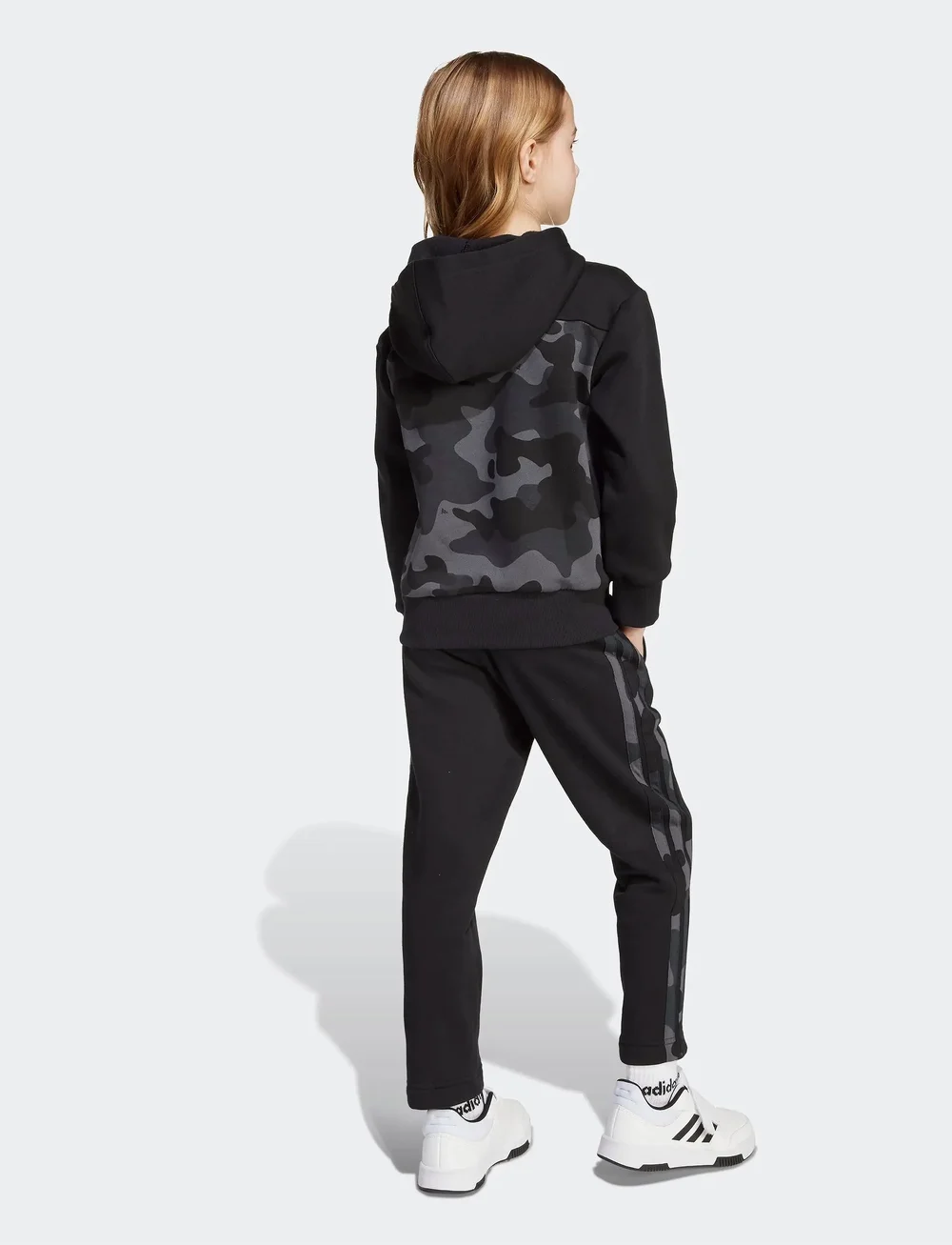 adidas Sportswear - LK CAMO FL SET - trainingsanzug - black/white - 3