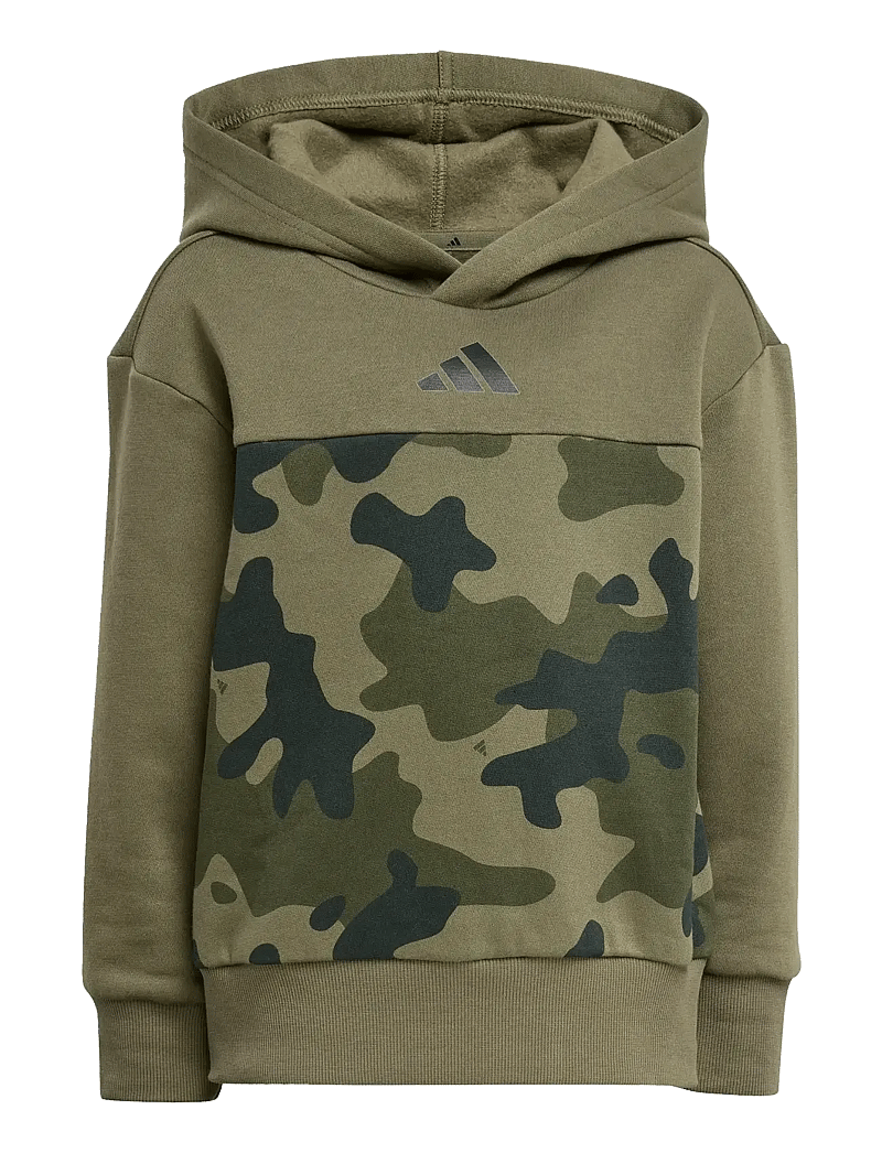 adidas Sportswear - LK CAMO FL SET - džemperi ar kapuci - olistr/white - 2