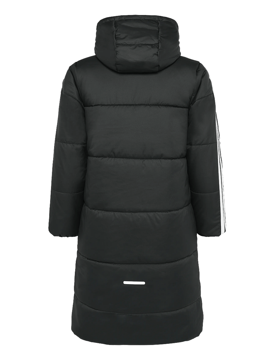 adidas Sportswear - J LONG COAT - isolierte jacken - black/white - 1