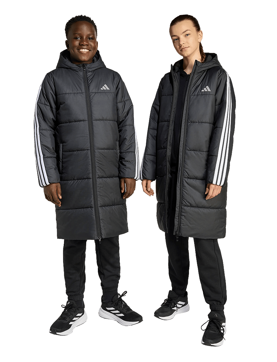 adidas Sportswear - J LONG COAT - isolerede jakker - black/white - 0