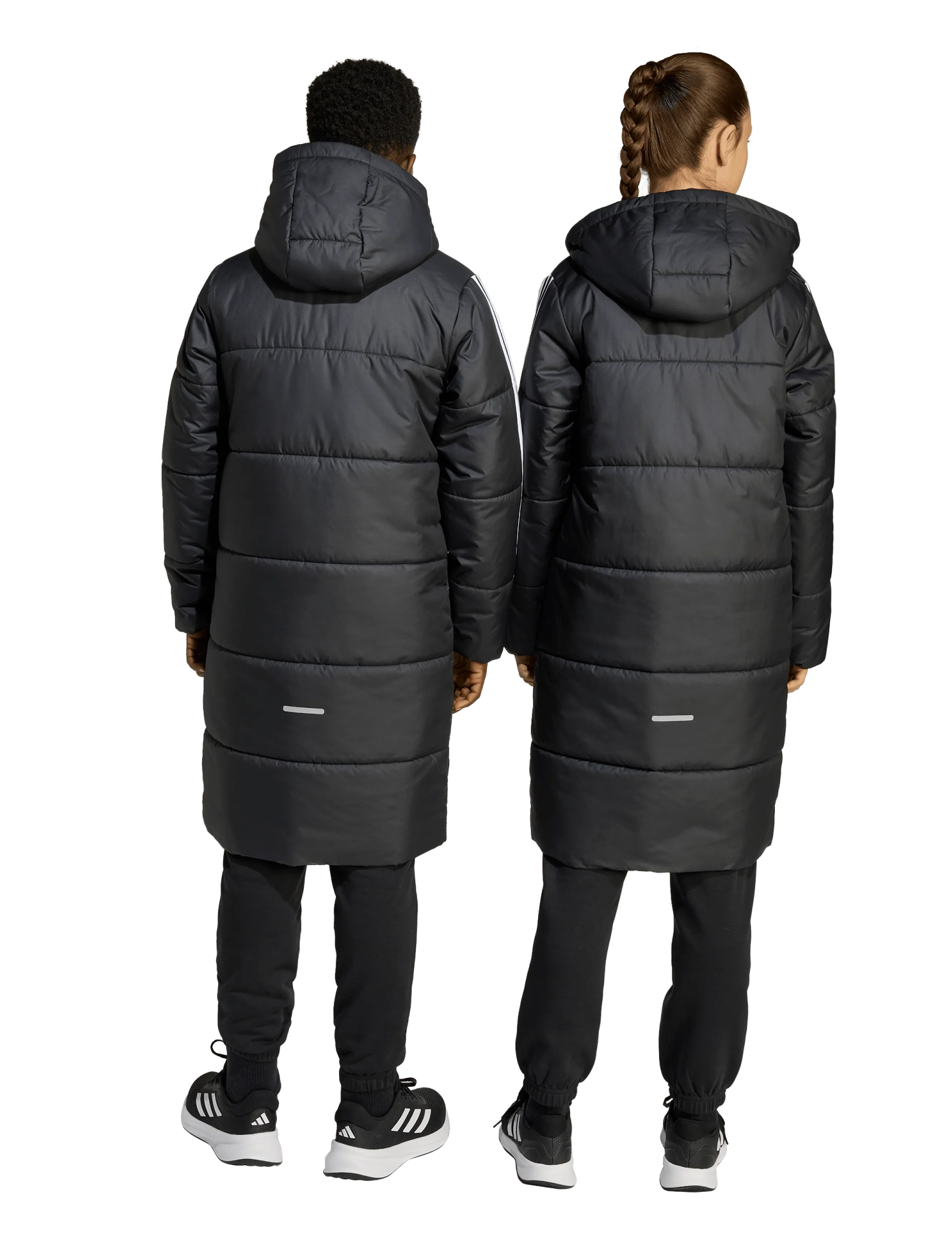 adidas Sportswear - J LONG COAT - Üleriided - black/white - 3