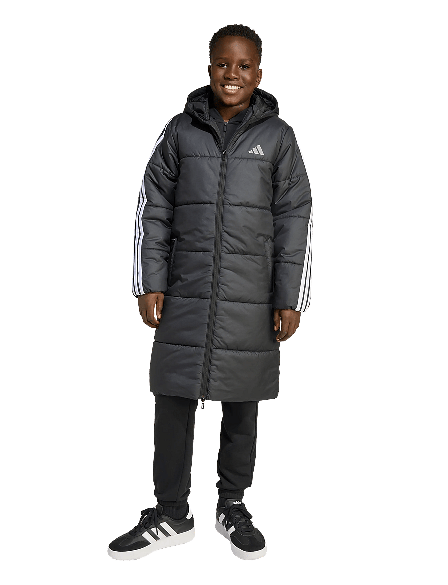 adidas Sportswear - J LONG COAT - isolerede jakker - black/white - 4
