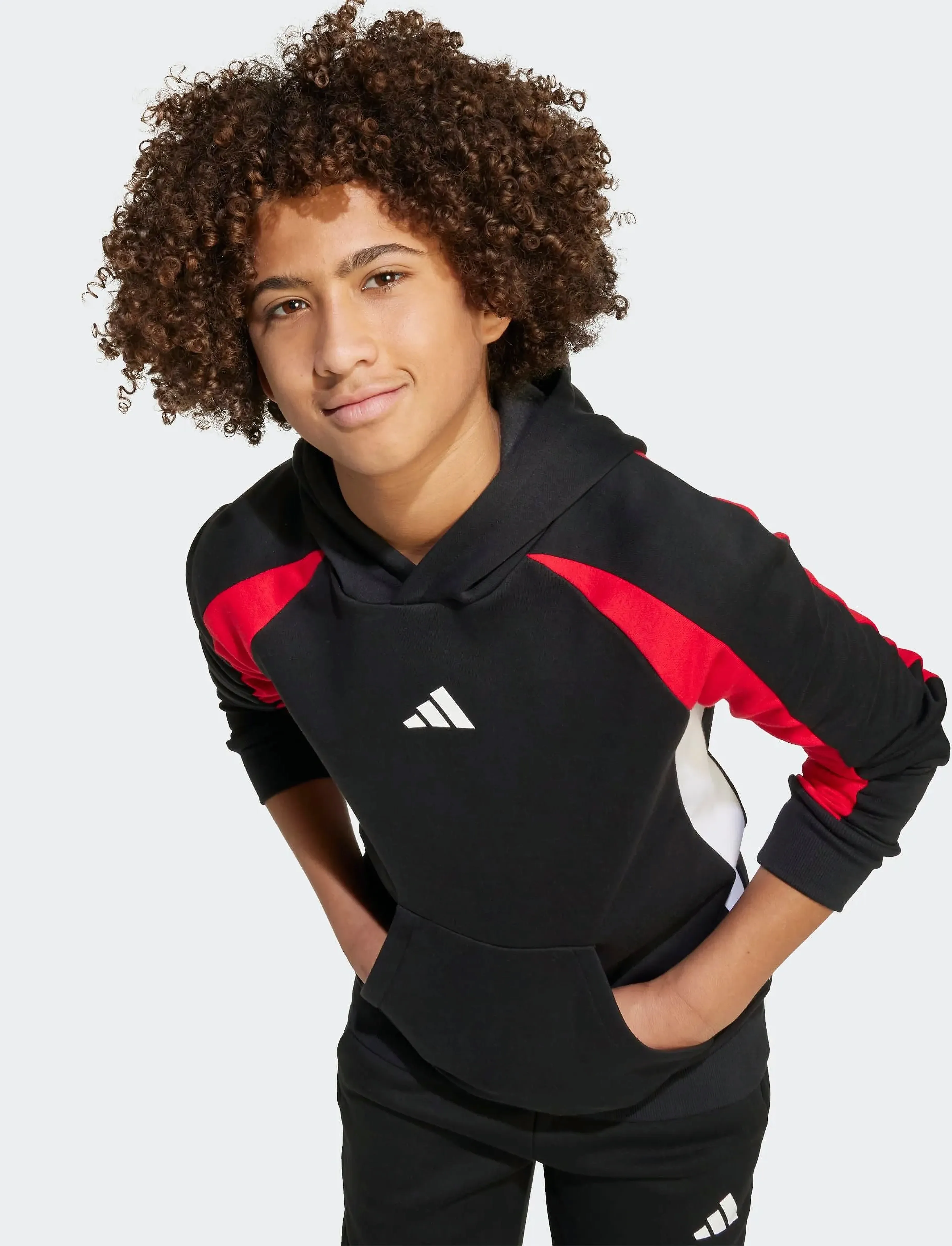 adidas Sportswear - J  CB FL HD - hoodies - black/purrub/white - 4