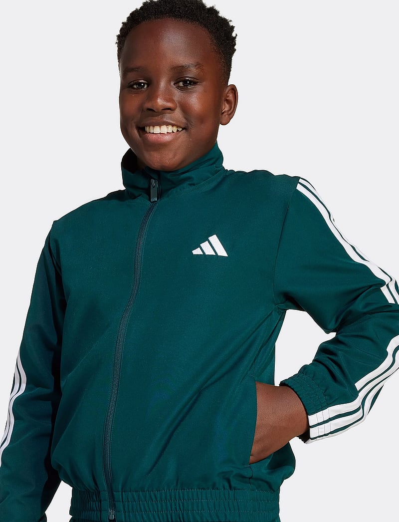 adidas Sportswear - J 3S WV TS - treniņtērpi un divdaļīgi komplekti - aurivy/white - 4