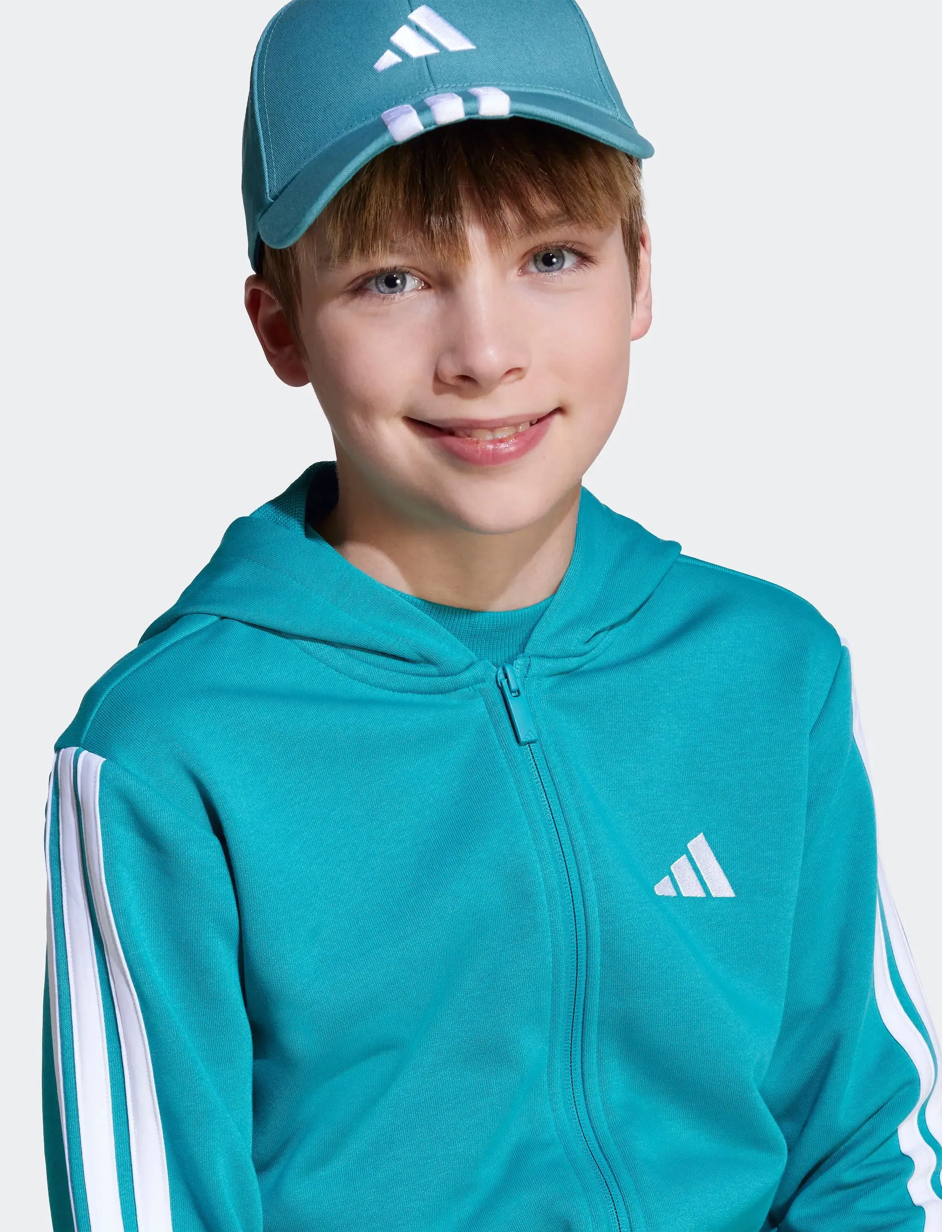 adidas Sportswear - J 3S FT TS 220 - joggingsæt & matchende sæt - purtea/white - 3