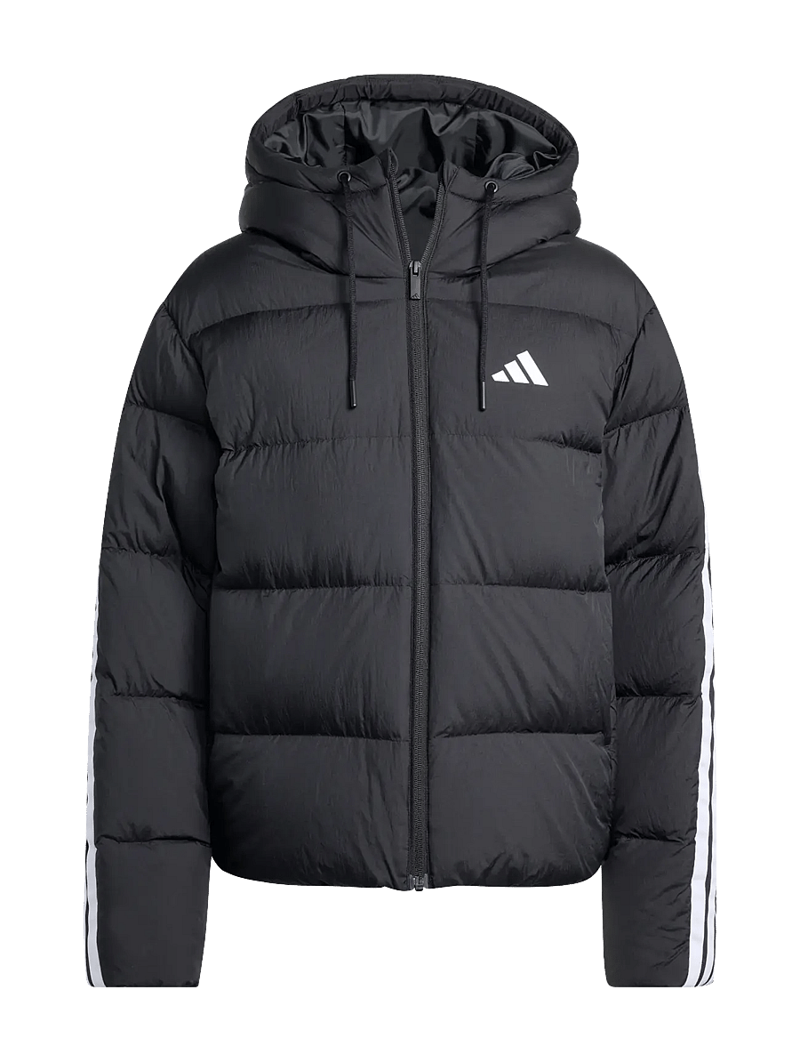 adidas Sportswear - W ESS 3S P D HO - vinterjackor - black - 1