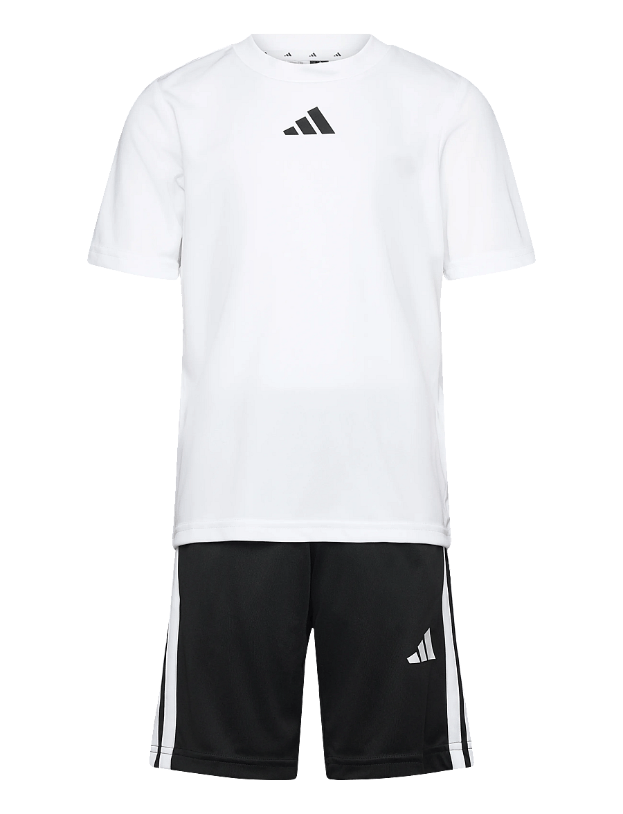 adidas Sportswear - J TR-ES 3S SET - matchende sæt - white/black - 0