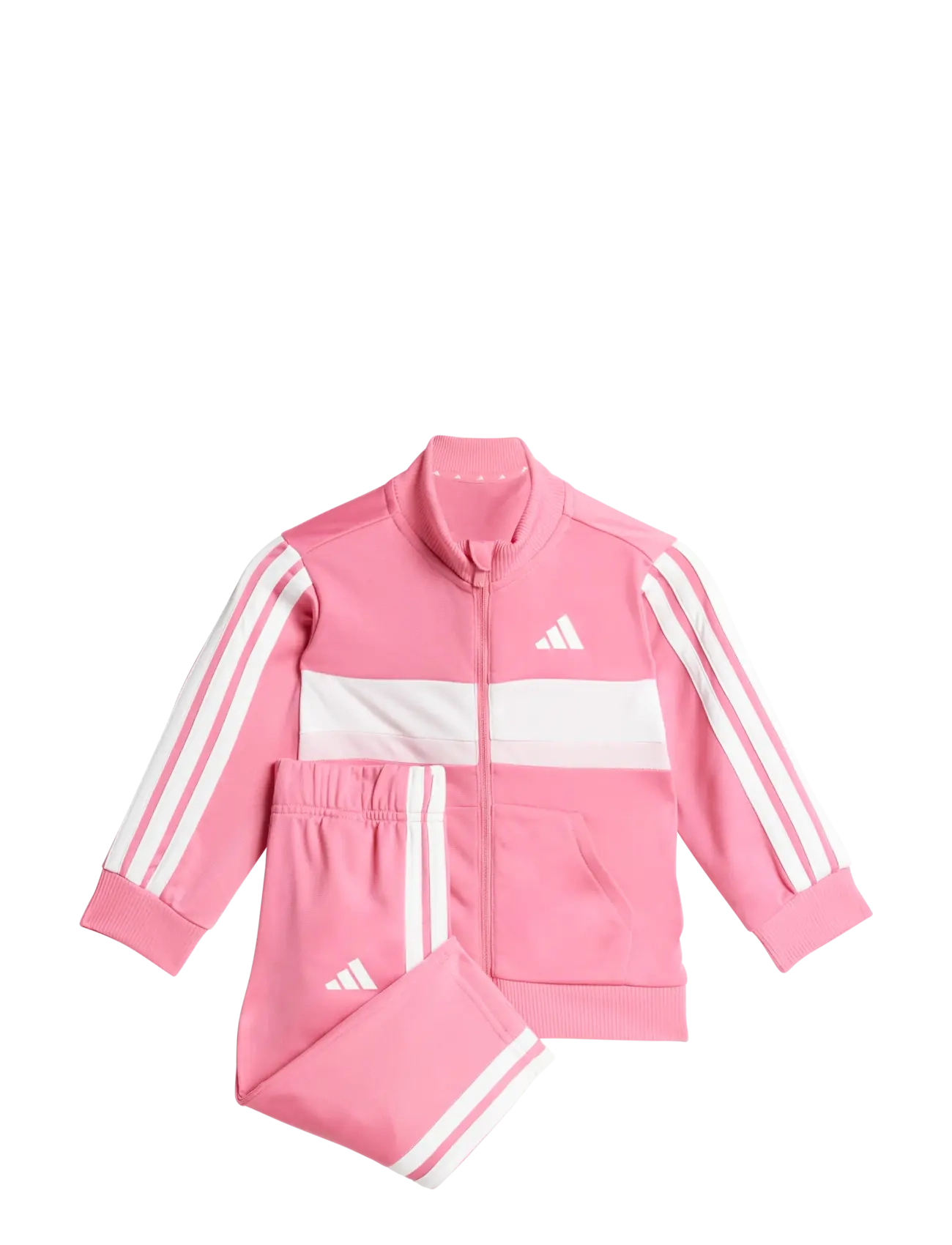 adidas Sportswear I 3S TIB TS - Joggingsæt - PNKFUS/CLPINK/WHITE / pink/rose